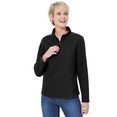 classic basics fleece-shirt fleeceshirt (1-delig) zwart