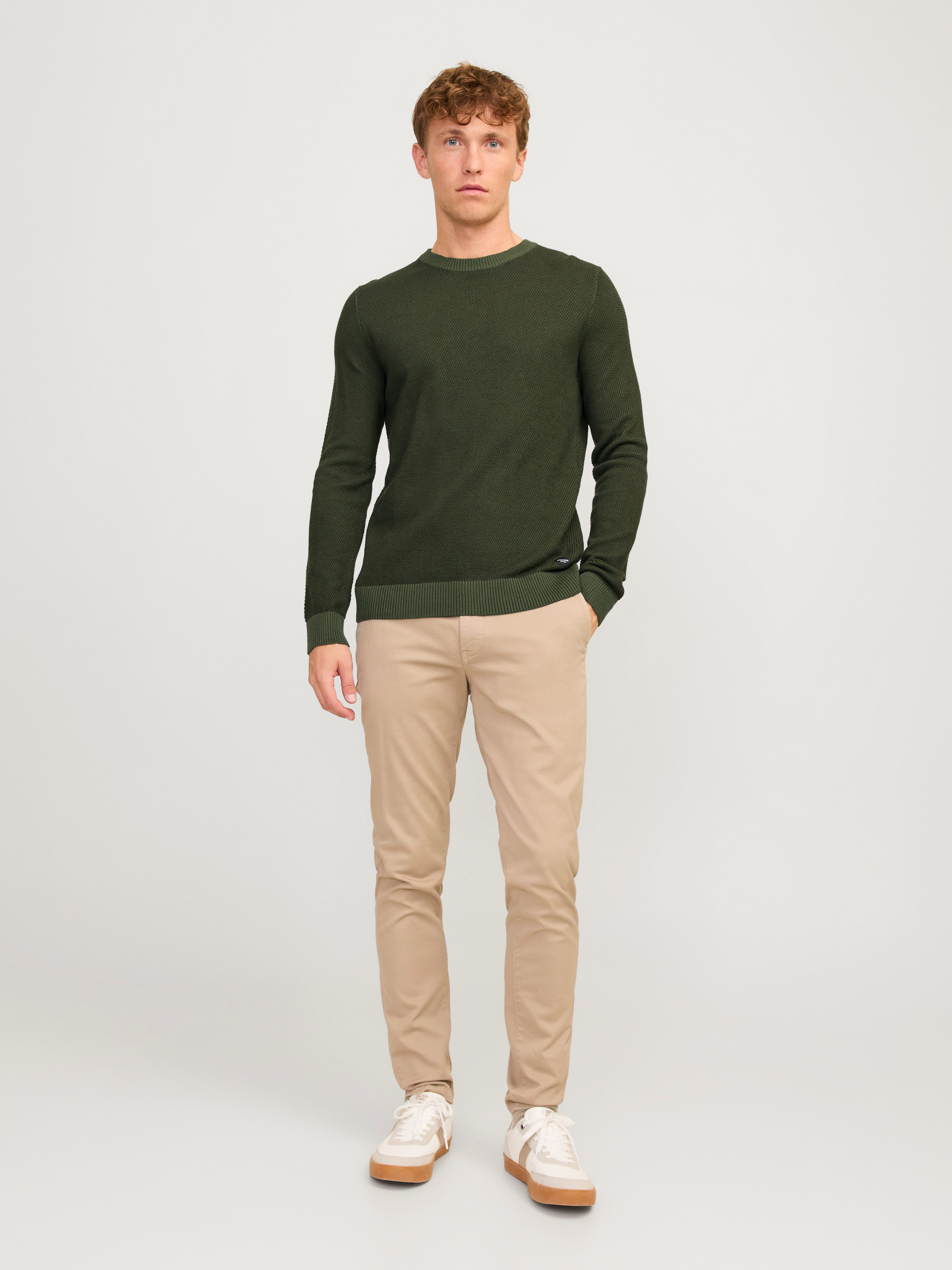 Jack & Jones Trui met ronde hals JJEGLOBE KNIT CREW NECK NOOS
