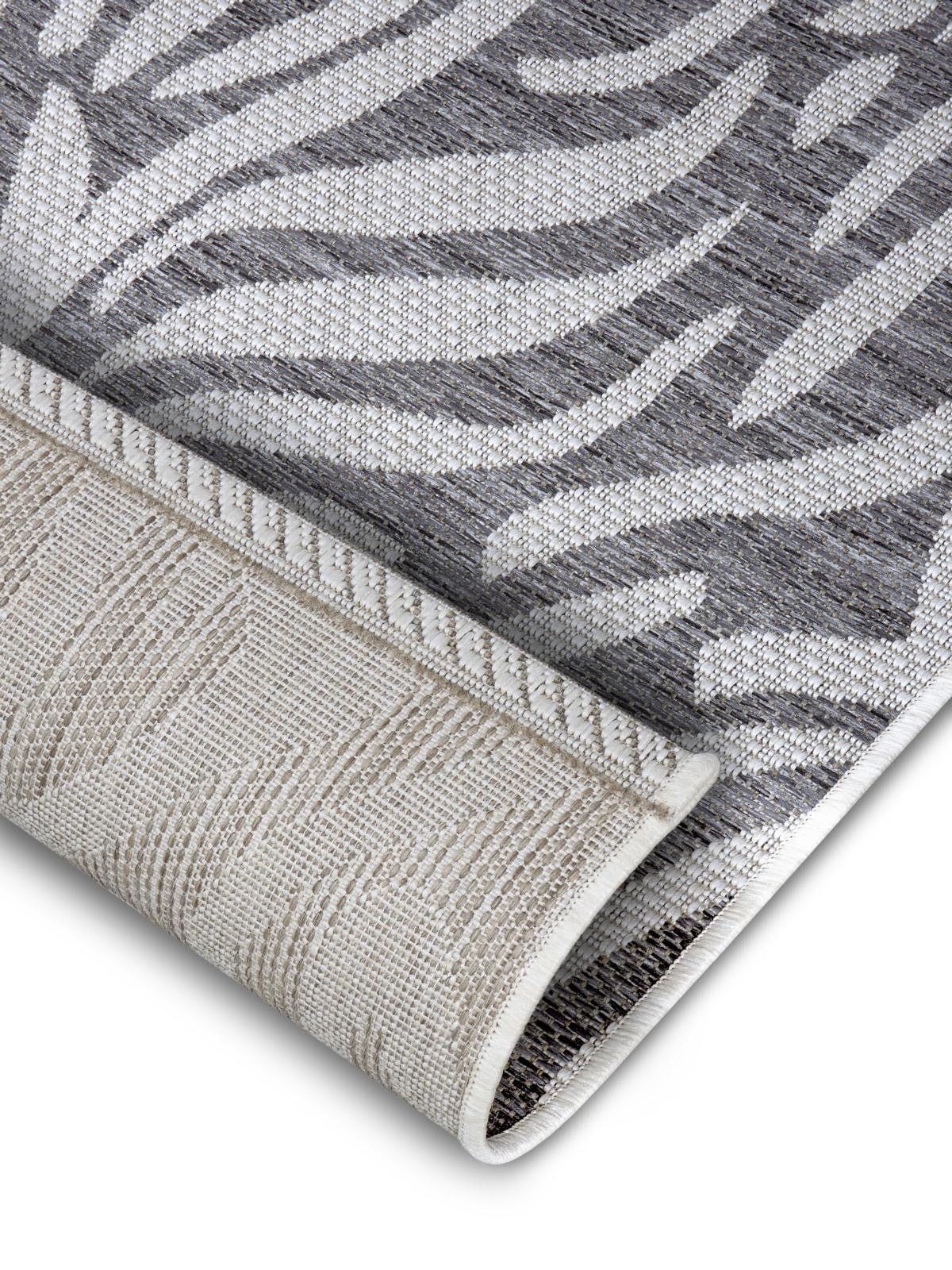 NORTHRUGS Vloerkleed Cebra Platweefsel zebradessin, afgehecht, robuust, gemakkelijk in onderhoud