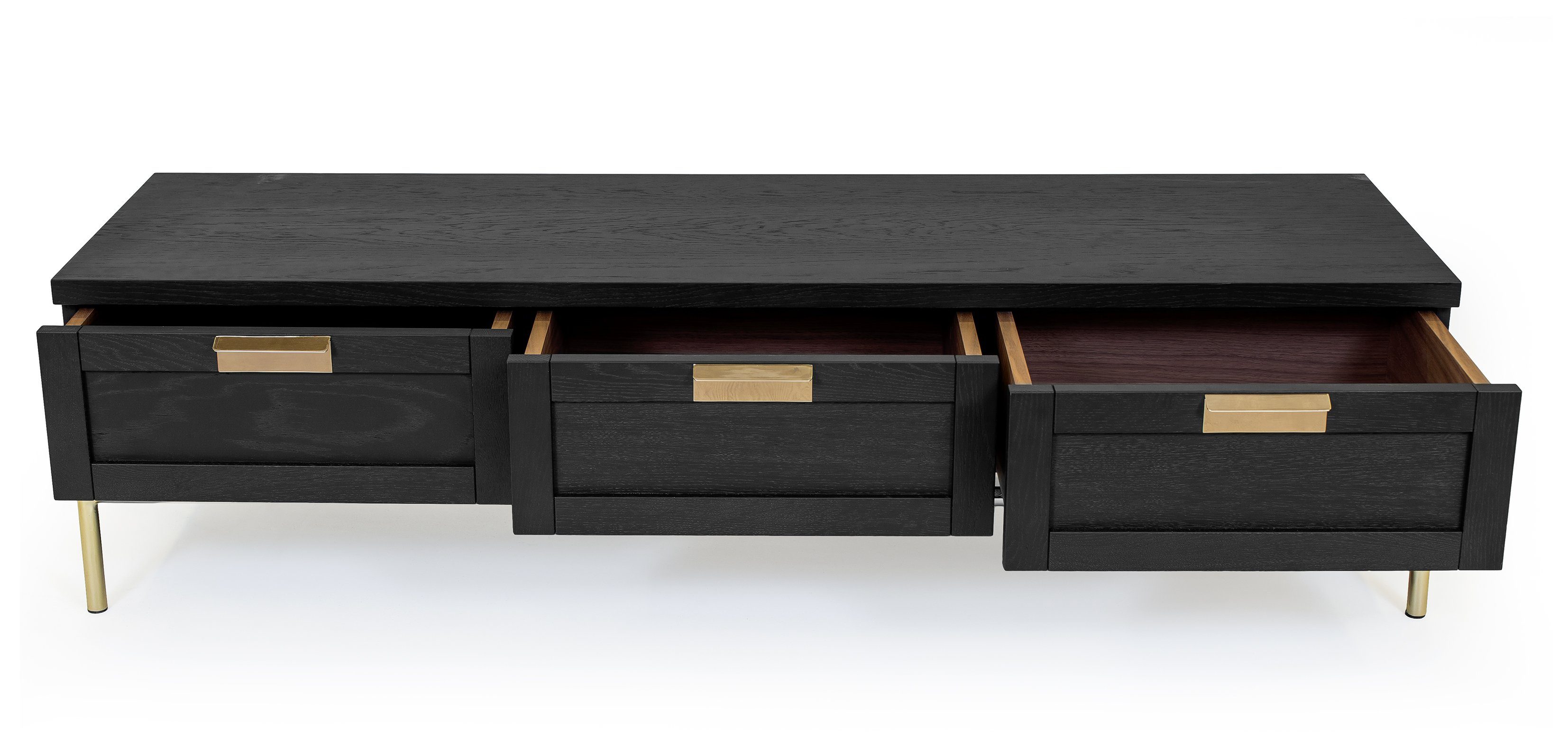 andas Tv-meubel Commode, houtfineer van notenhout, Scandinavisch ontwerp