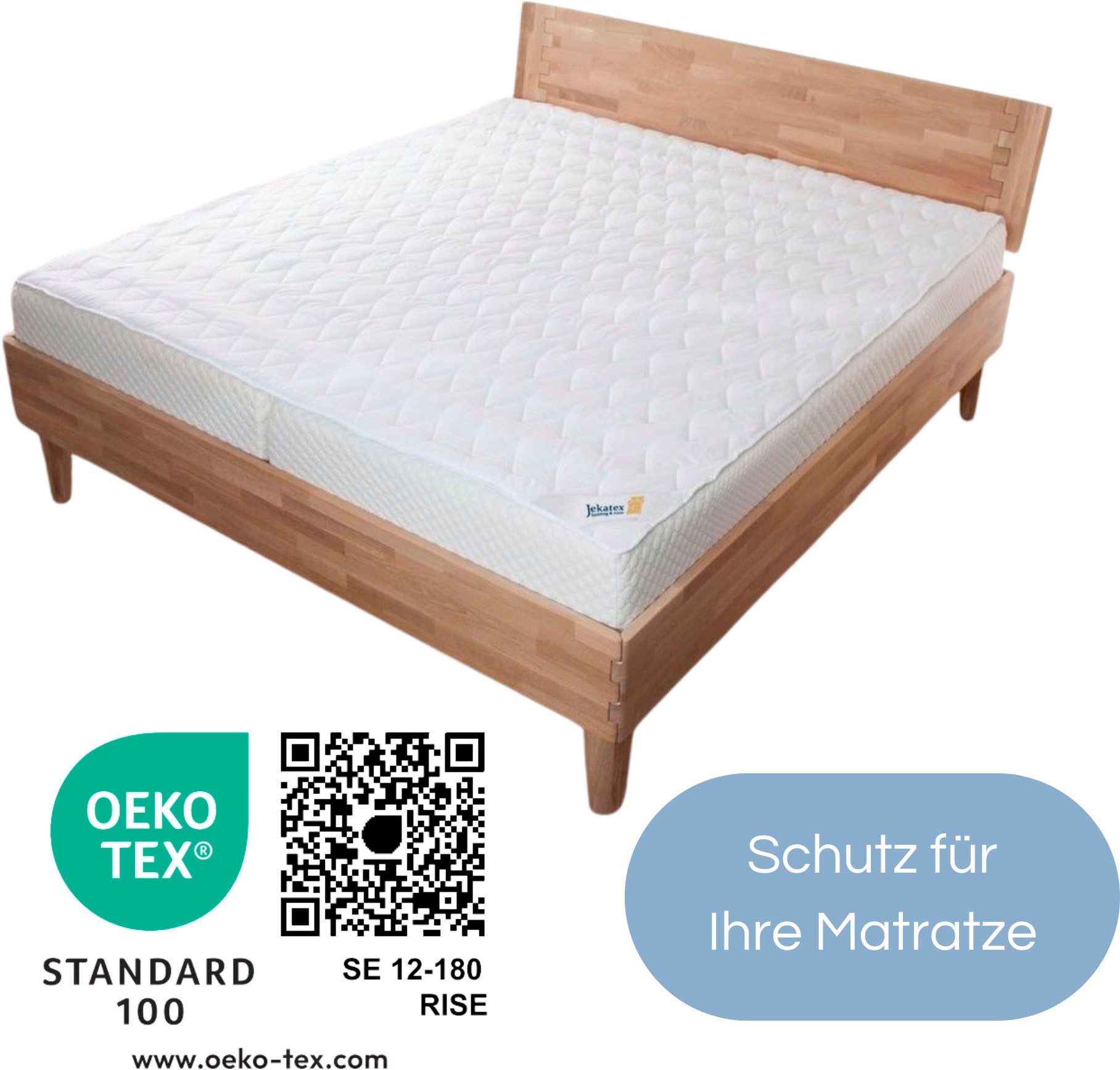 Otto Jekatex Matrasdek Dekmatras aloë vera oplage 90x200 cm voor matras met aloe vera verfijnd. aanbieding