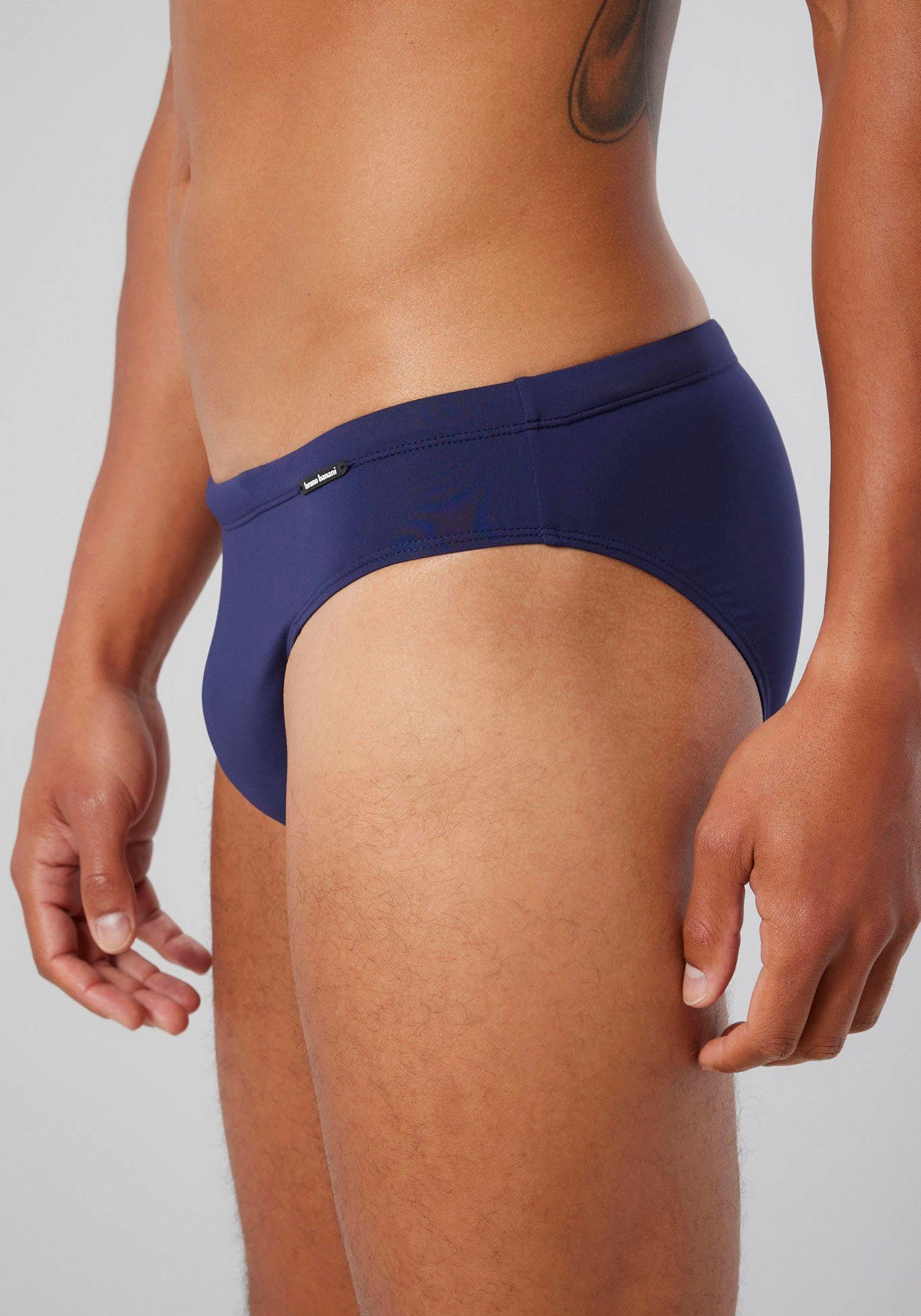 Bruno Banani Zwembroek Mini Wave Line 2.0 Swim met opzij gestempeld logo (1 stuk)