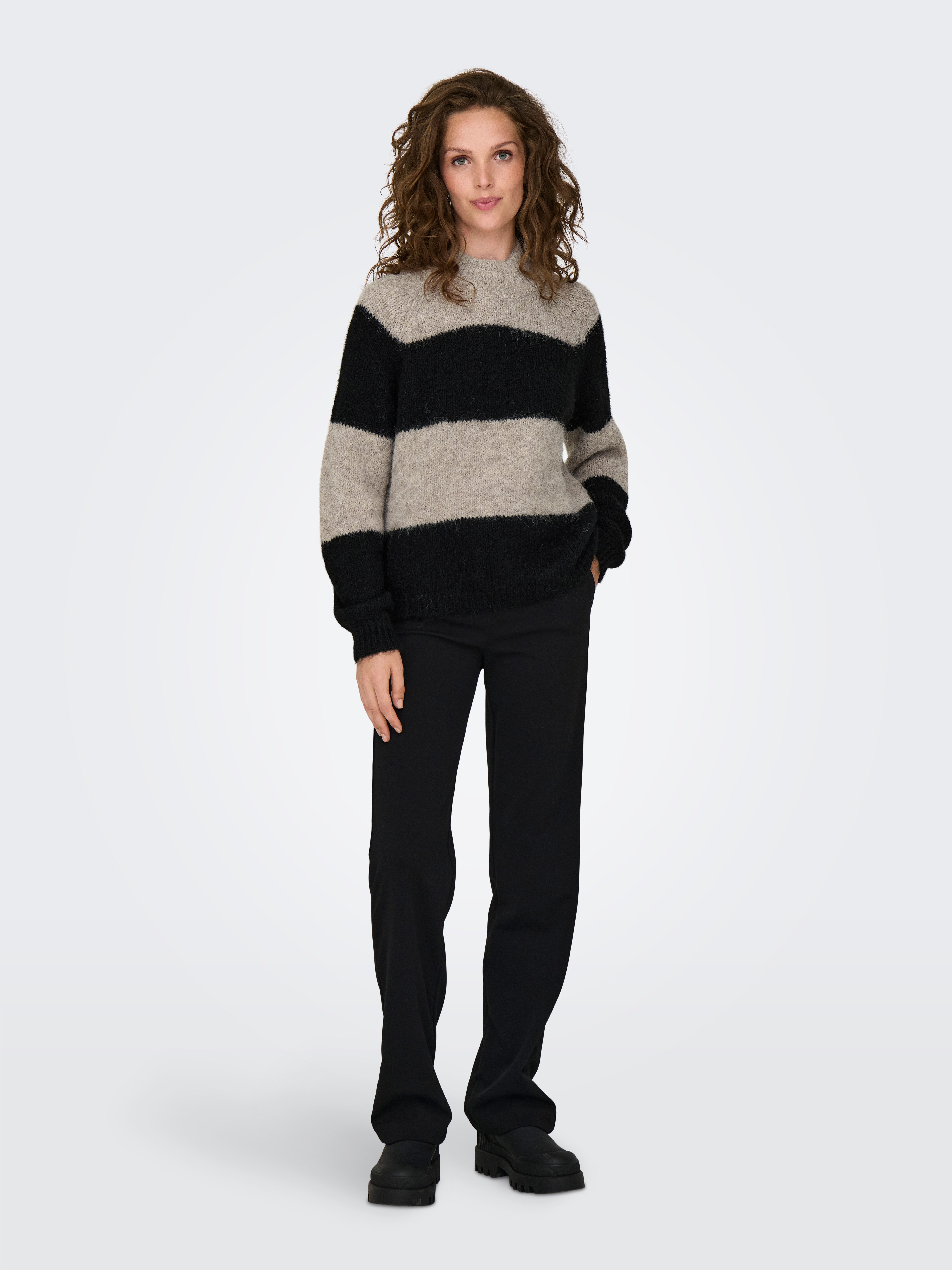JDY Trui met staande kraag ZOEY LIFE L S HN RAGLAN PUL KNT NOOS