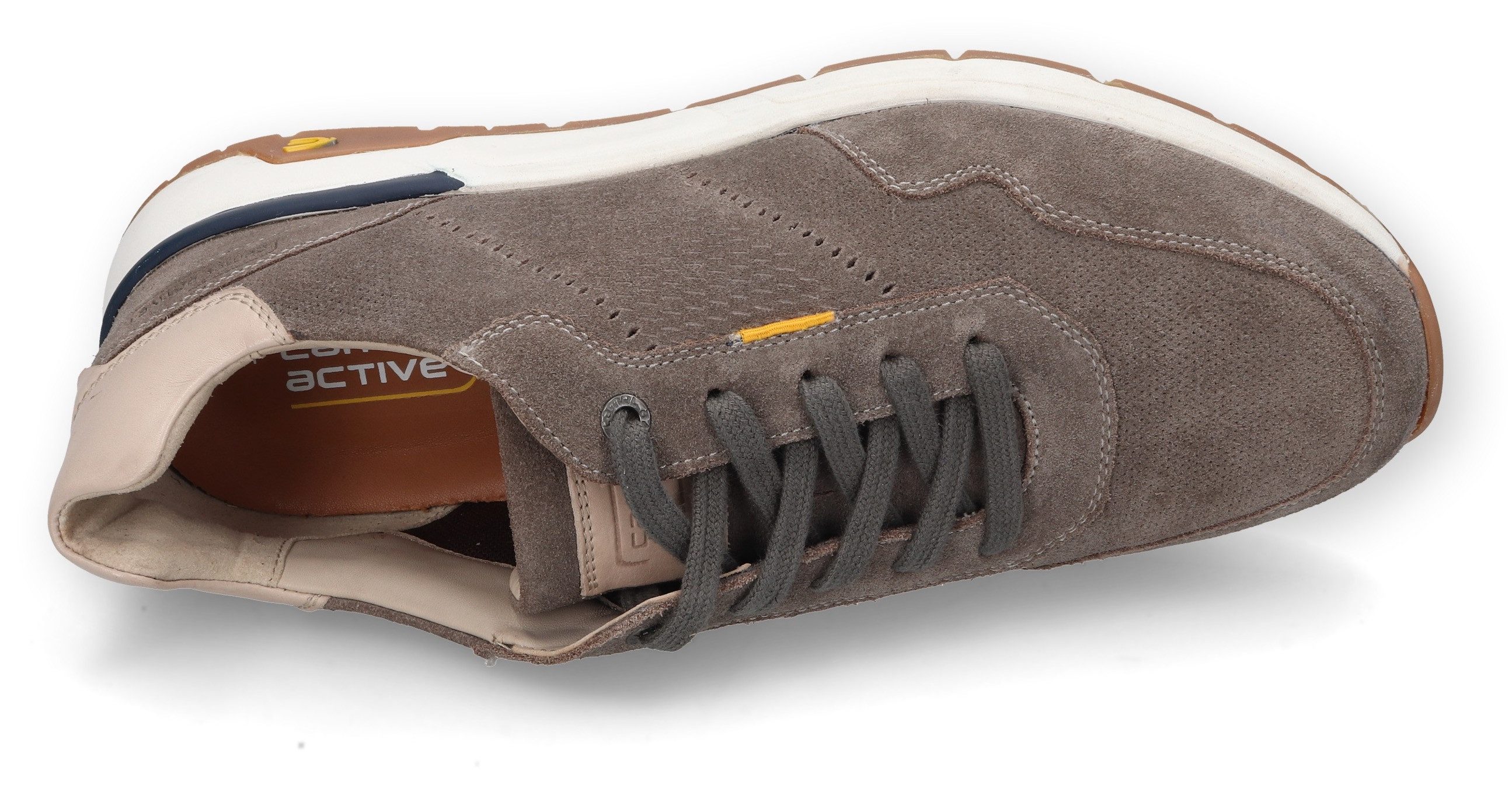 camel active Sneakers , veterschoen, retro sneaker met leren voering