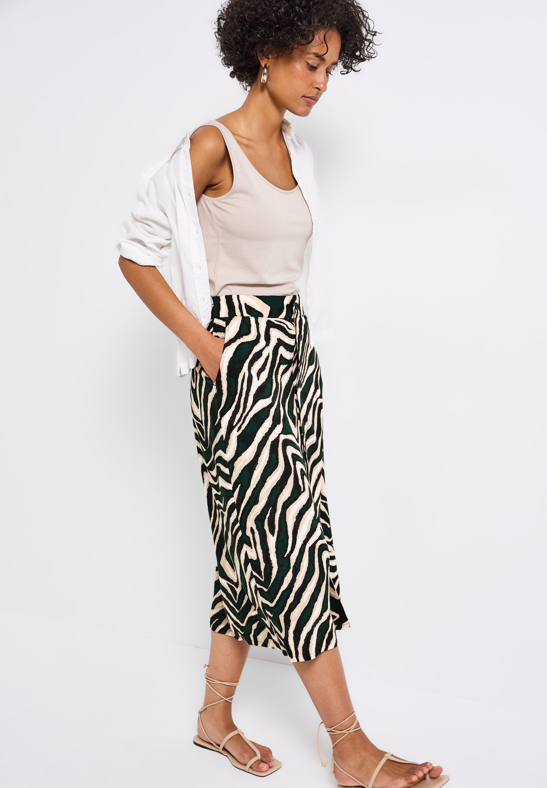 STREET ONE Midirok met animal-print
