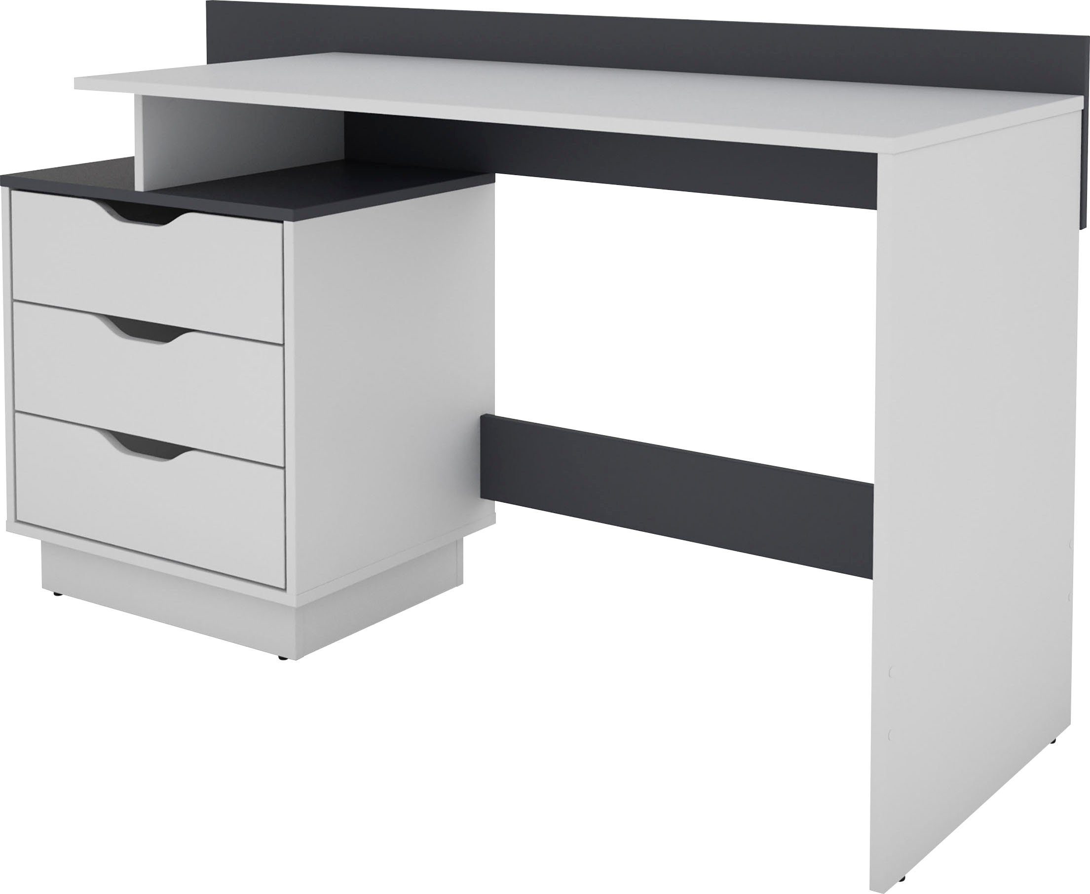 byLIVING Bureau Bern, modern pc-bureau met veel bergruimte, breedte 138 cm, rechts of links te monteren