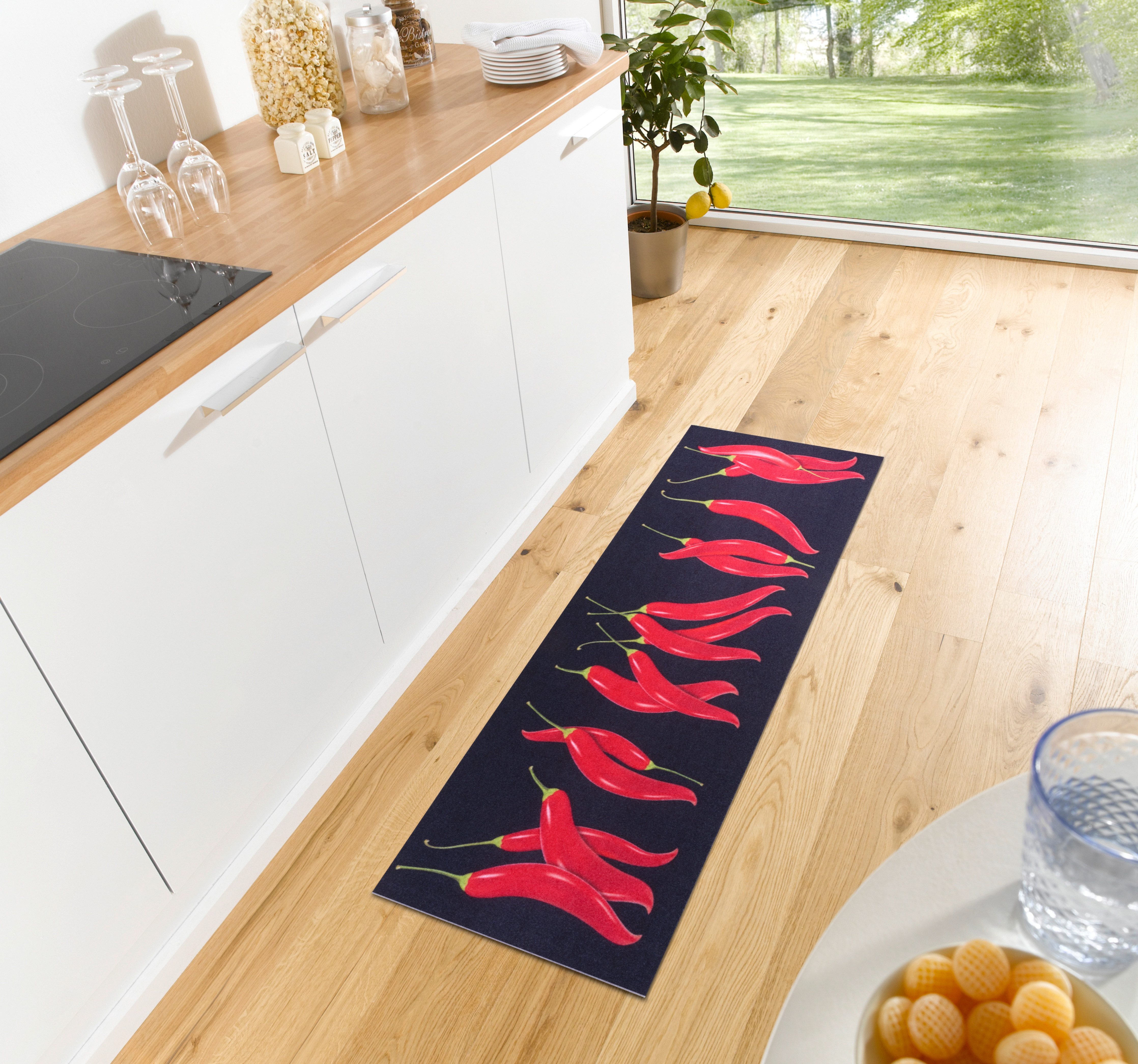 HANSE Home Keukenloper Chili Dance Loper, antislip, keukenkleed, keuken, vloerkleed, gemakkelijk in onderhoud