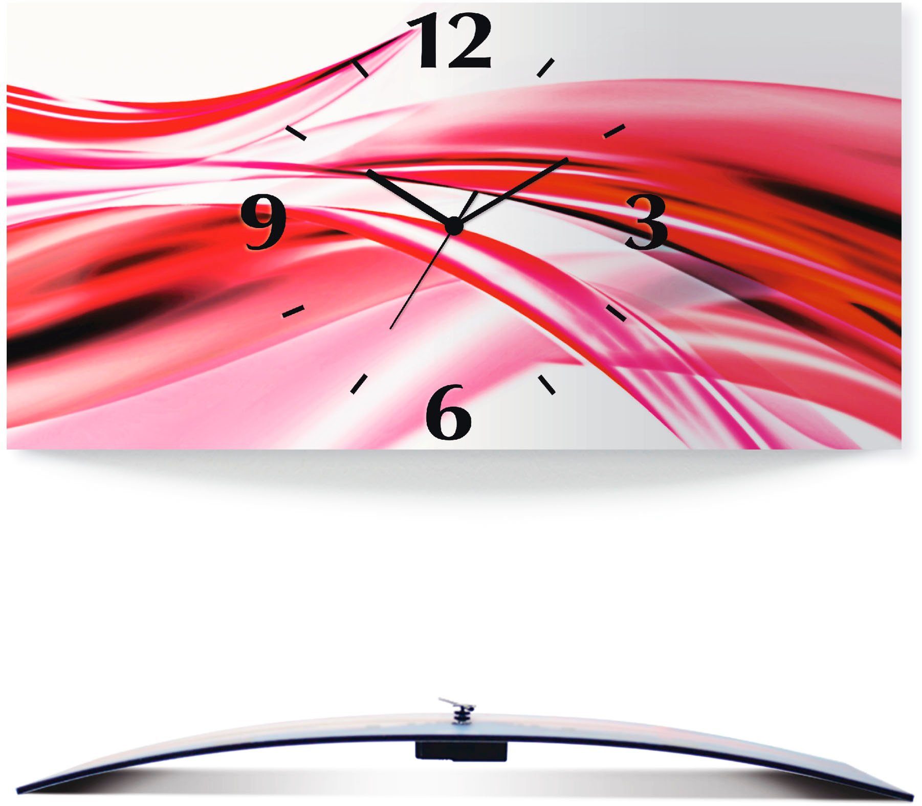 Artland Wandklok Mooie golf - abstract 3d-look geschulpt, met kwarts- of radiografisch uurwerk, verschillende maten
