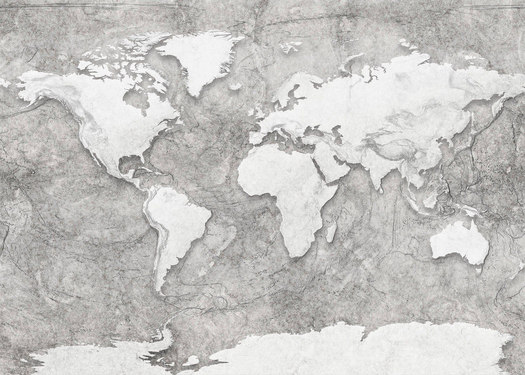 Komar Vliesbehang Digitale print vlies - World Relief - Afmeting 350 x 250 cm