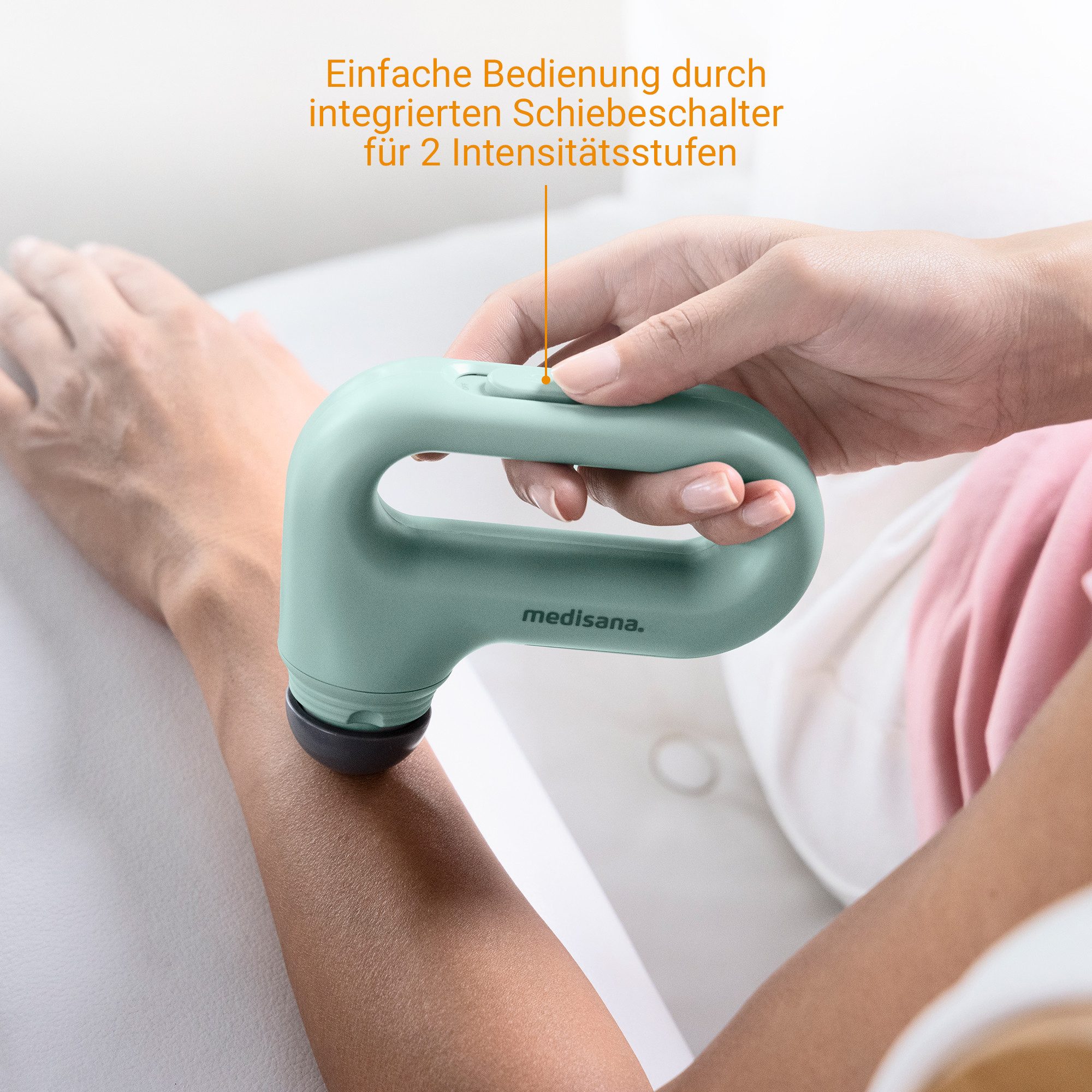 Medisana Kalmerings- en ontspanningsapparaat HM 330 Mini-handmassageapparaat met ontspannende vibratiemassage (set, 4-delig)