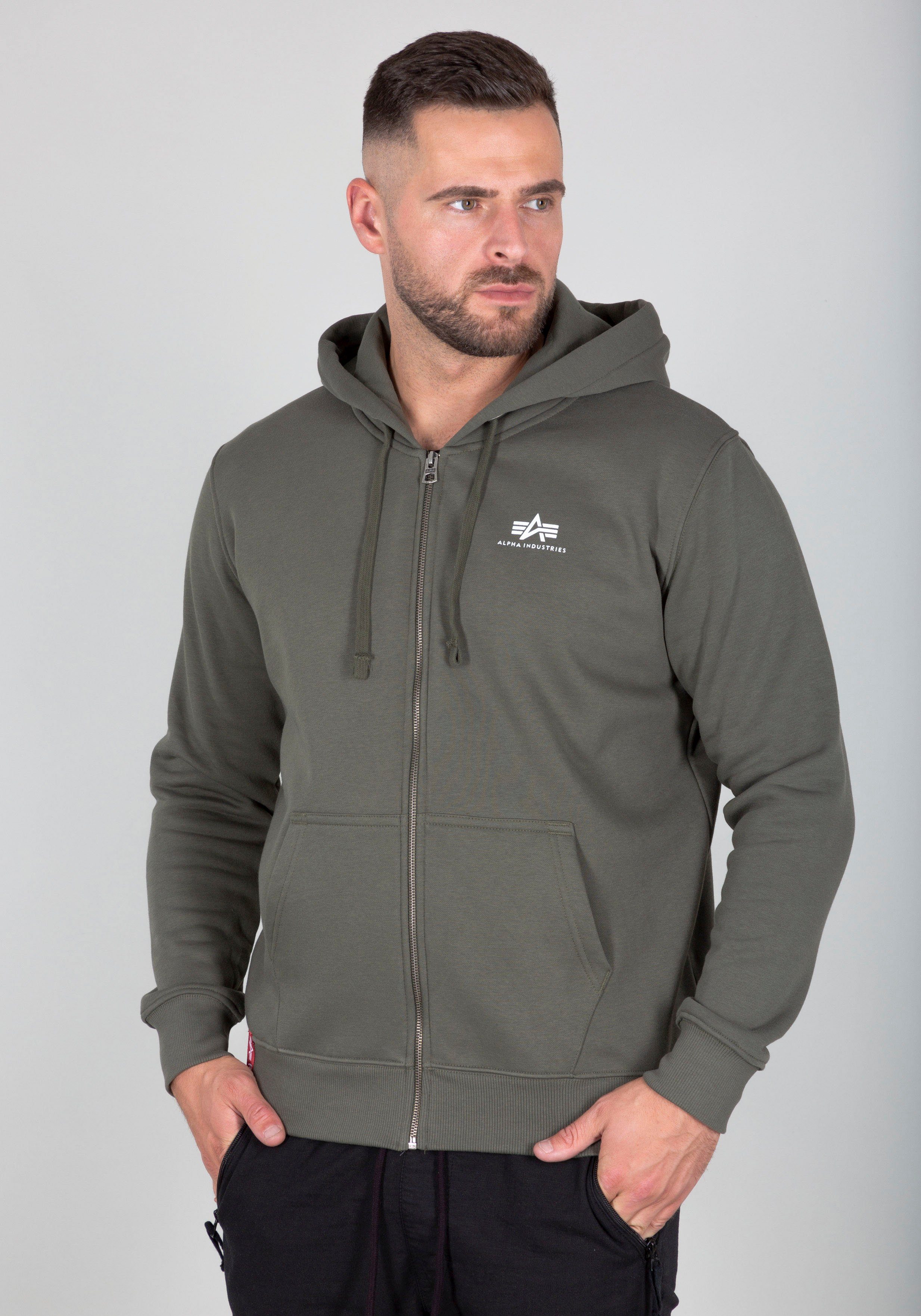 Alpha Industries Capuchonsweatvest Basic Zip Hoody SL
