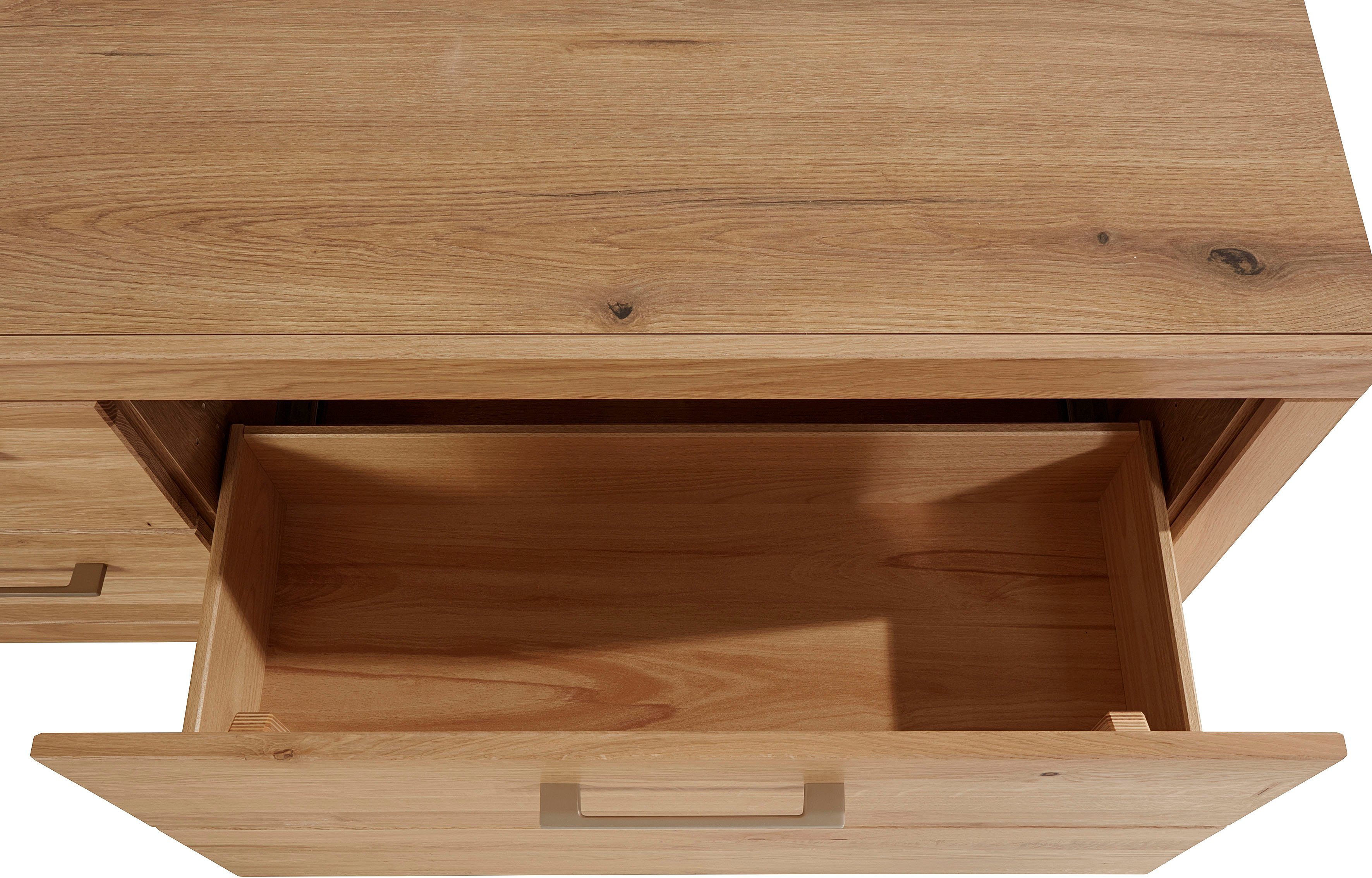 VOGL Möbelfabrik Tv-meubel 1237 Massief houten front, breedte ca. 211 cm, met soft-close functie
