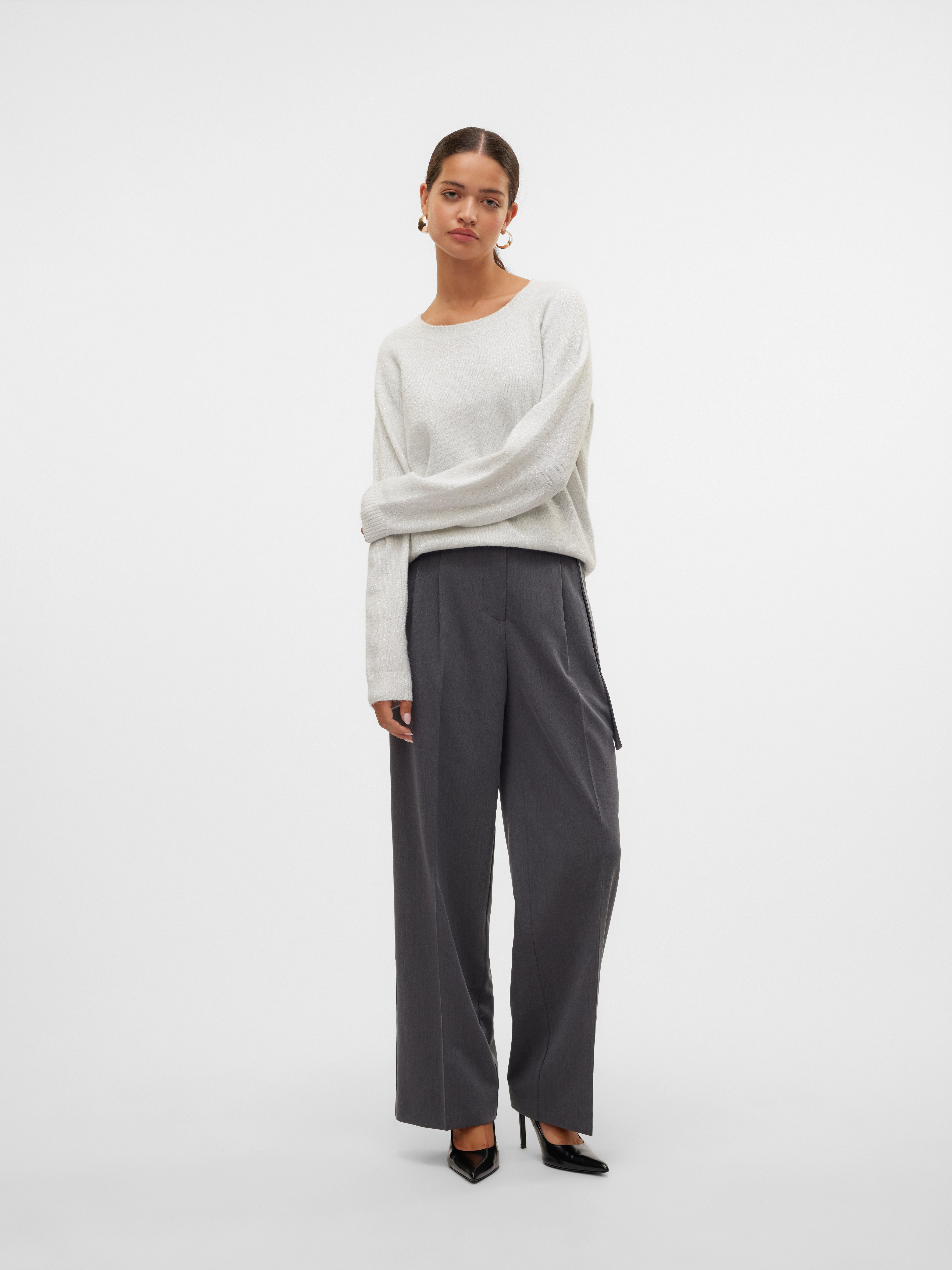 Vero Moda Trui met ronde hals VMDOFFYSHINE LS O-NECK BLOUSE REP NOOS