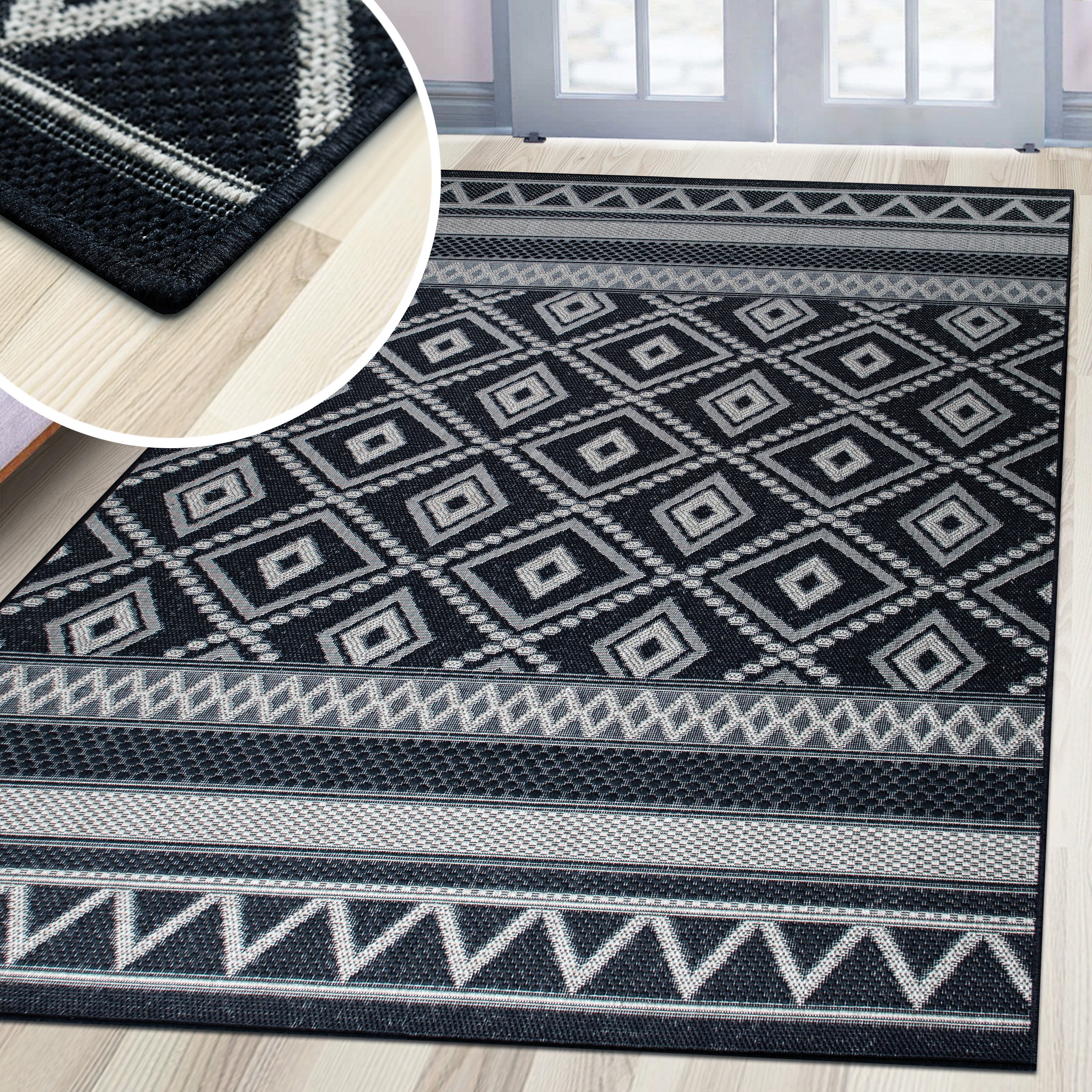 my home Vloerkleed Toronto is ook als loper verkrijgbaar Geschikt voor binnen en buiten, sisal-look, weerbestendig & uv-bestendig, boho