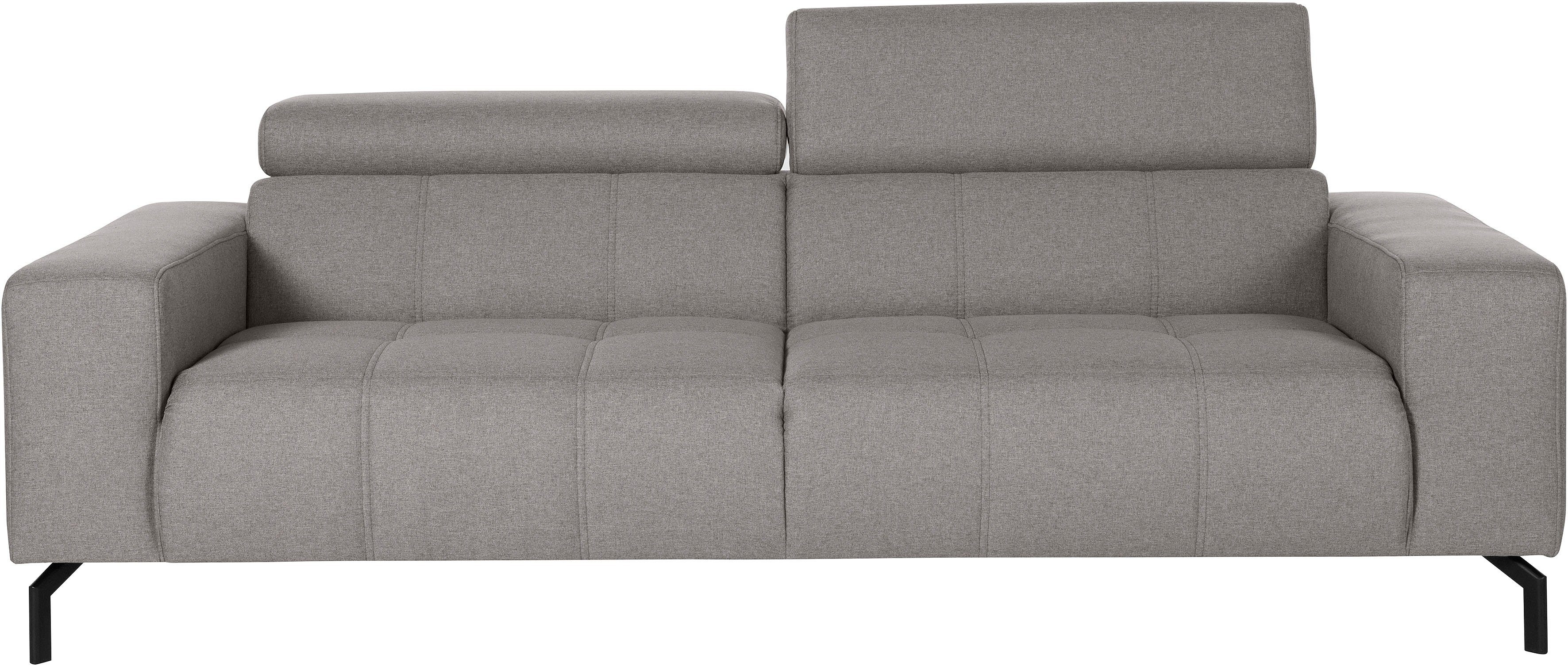 DOMO collection 2,5-zitsbank Cunelli tijdloos en elegant, moderne zitnaden als designelement,