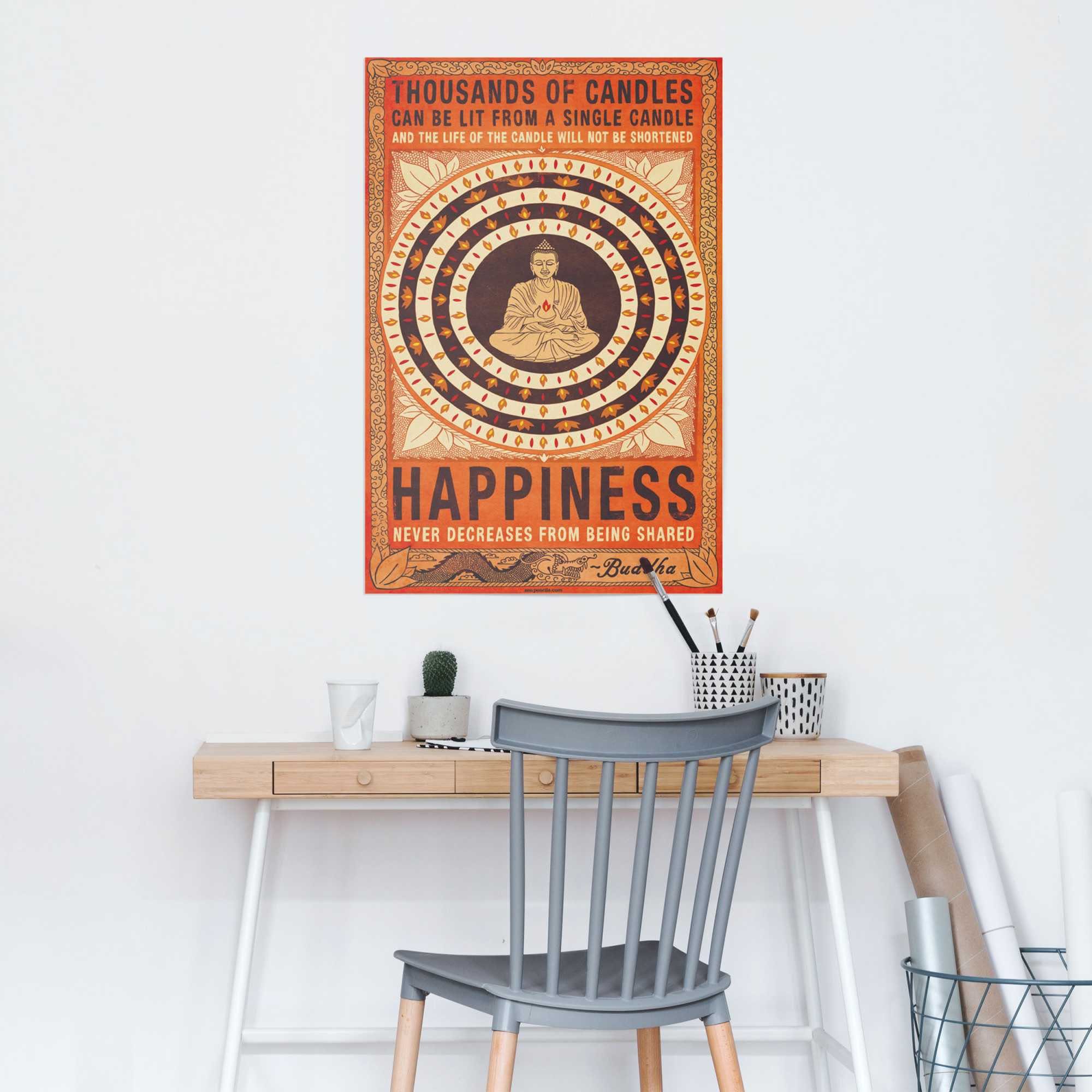 Reinders! Poster Buddha Happiness