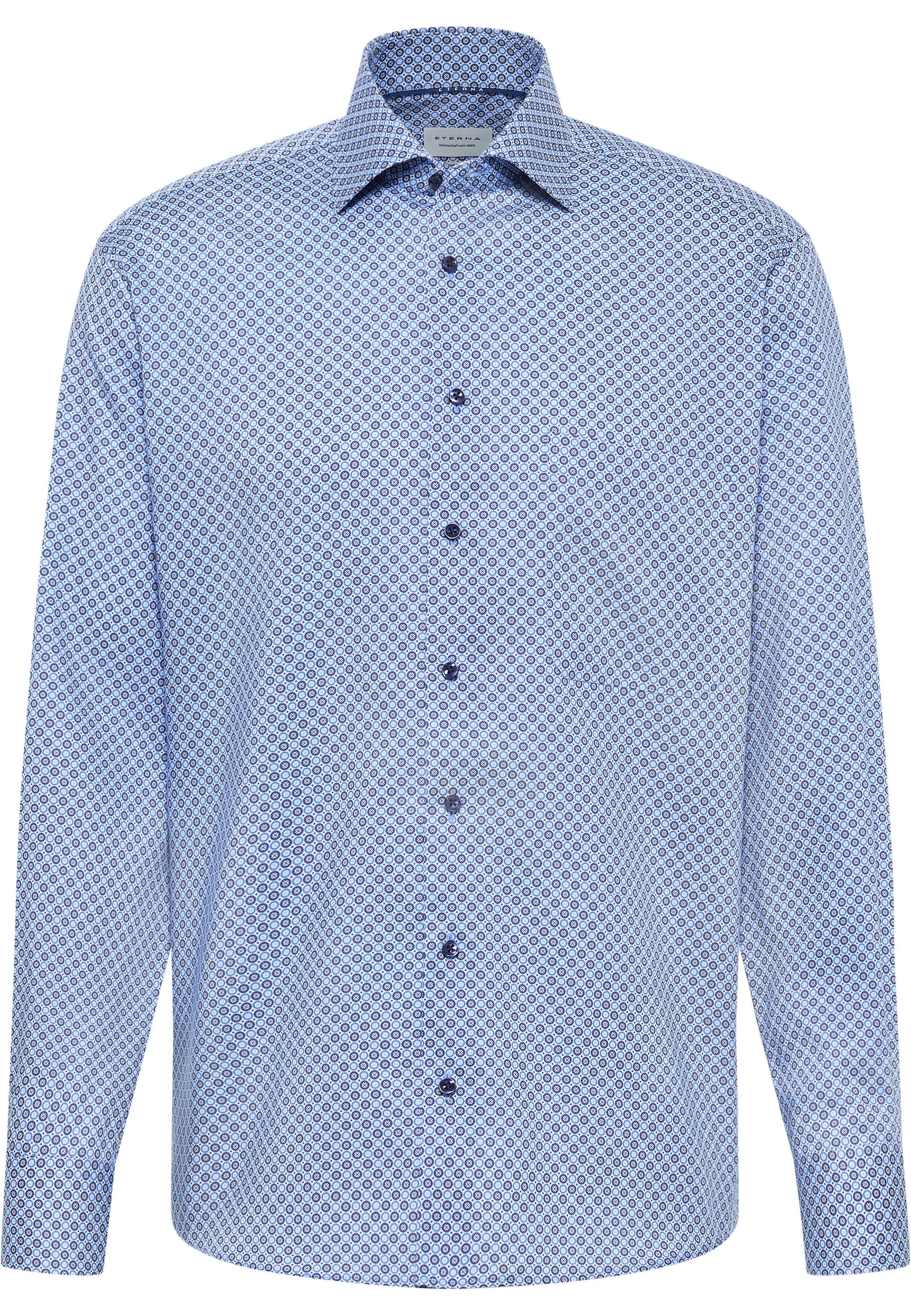 Eterna Overhemd met lange mouwen Comfort fit NON IRON (strijkvrij)