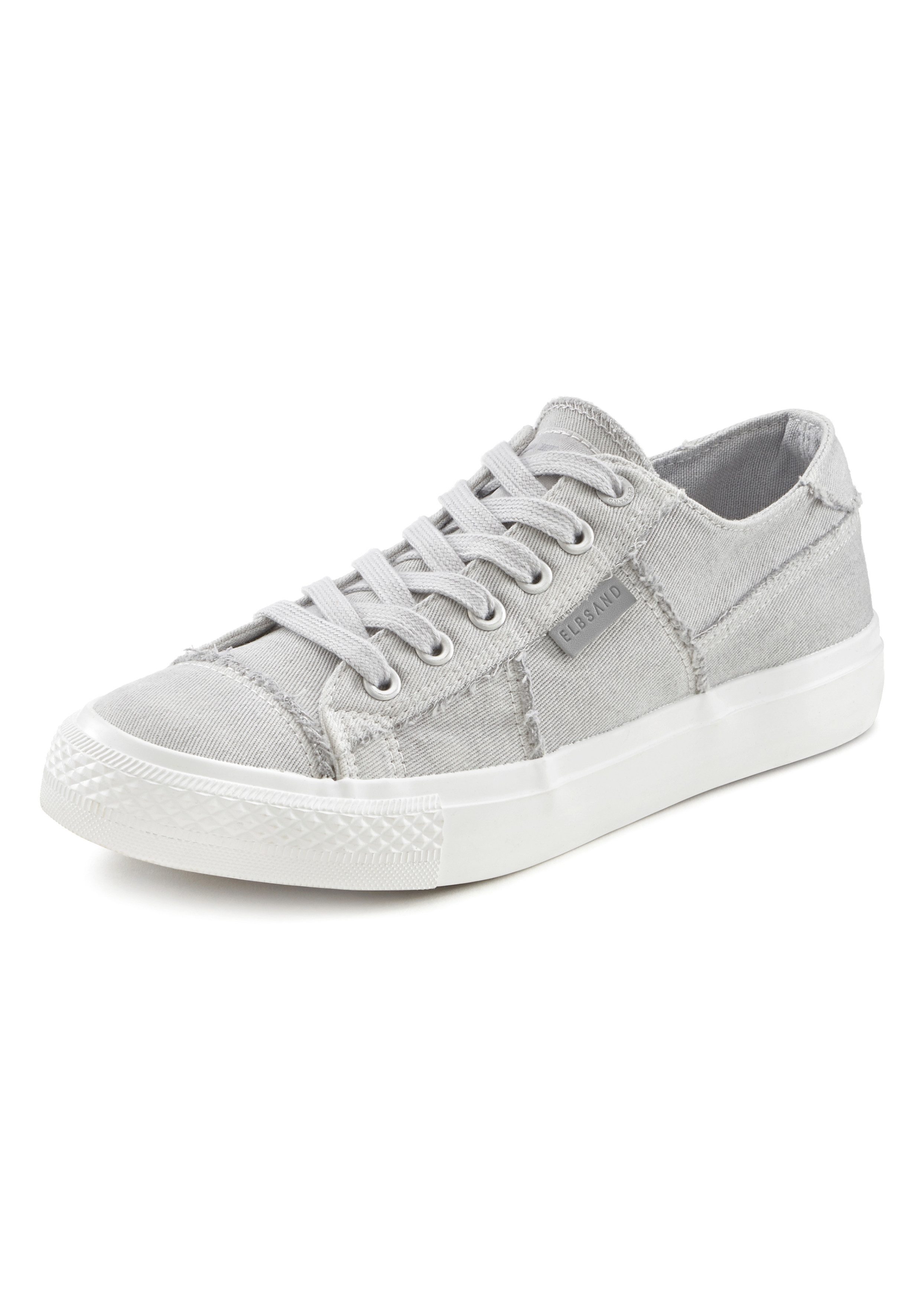 Elbsand Sneakers Veterschoenen Veterschoen, vrijetijdsschoen van textiel, used-look VEGAN