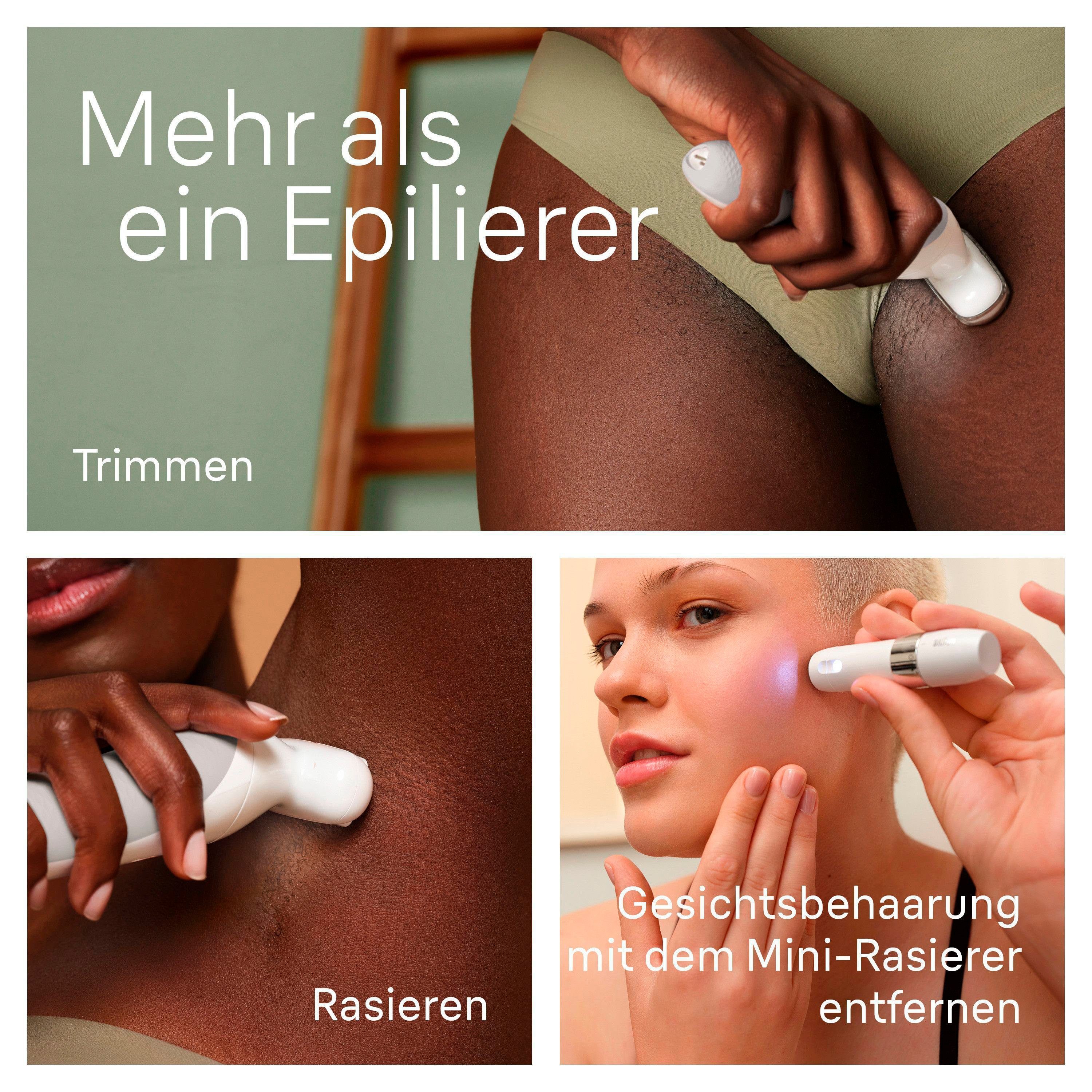 Braun Epilator Silk-épil 9-341 SensoSmartTM met scheer- en trimmeropzetstuk & mini-scheerapparaat voor het gezicht