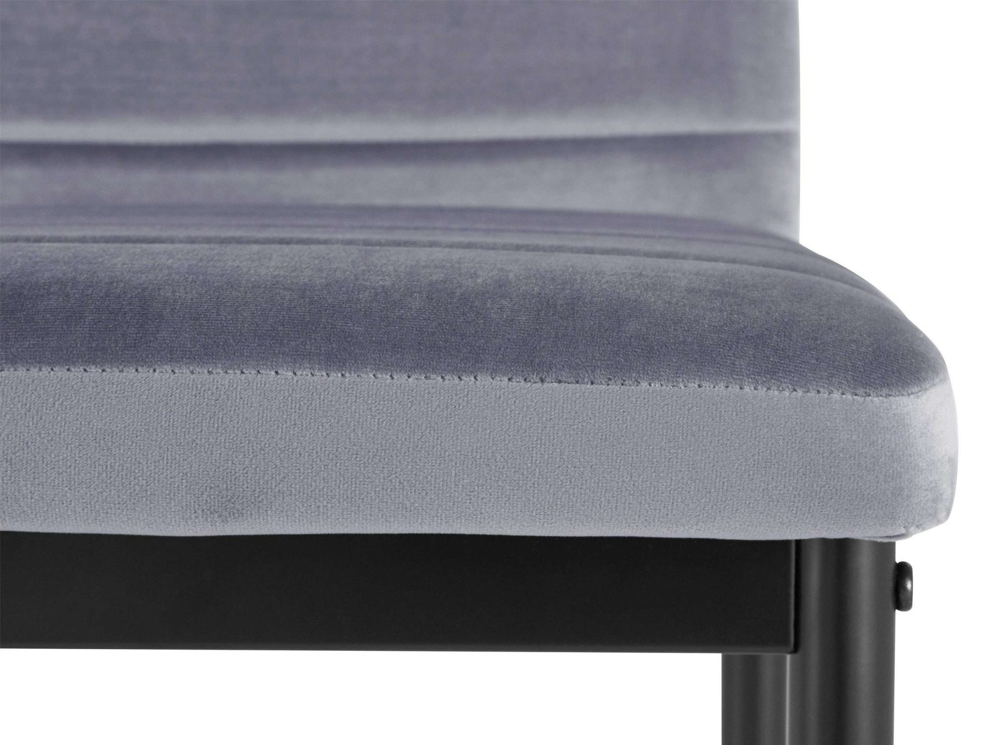 INOSIGN Eethoek Silvi-Mandy Glazen tafel 110x110 cm met 4 stoelen (velours stof), frame van metaal (set, 5-delig)