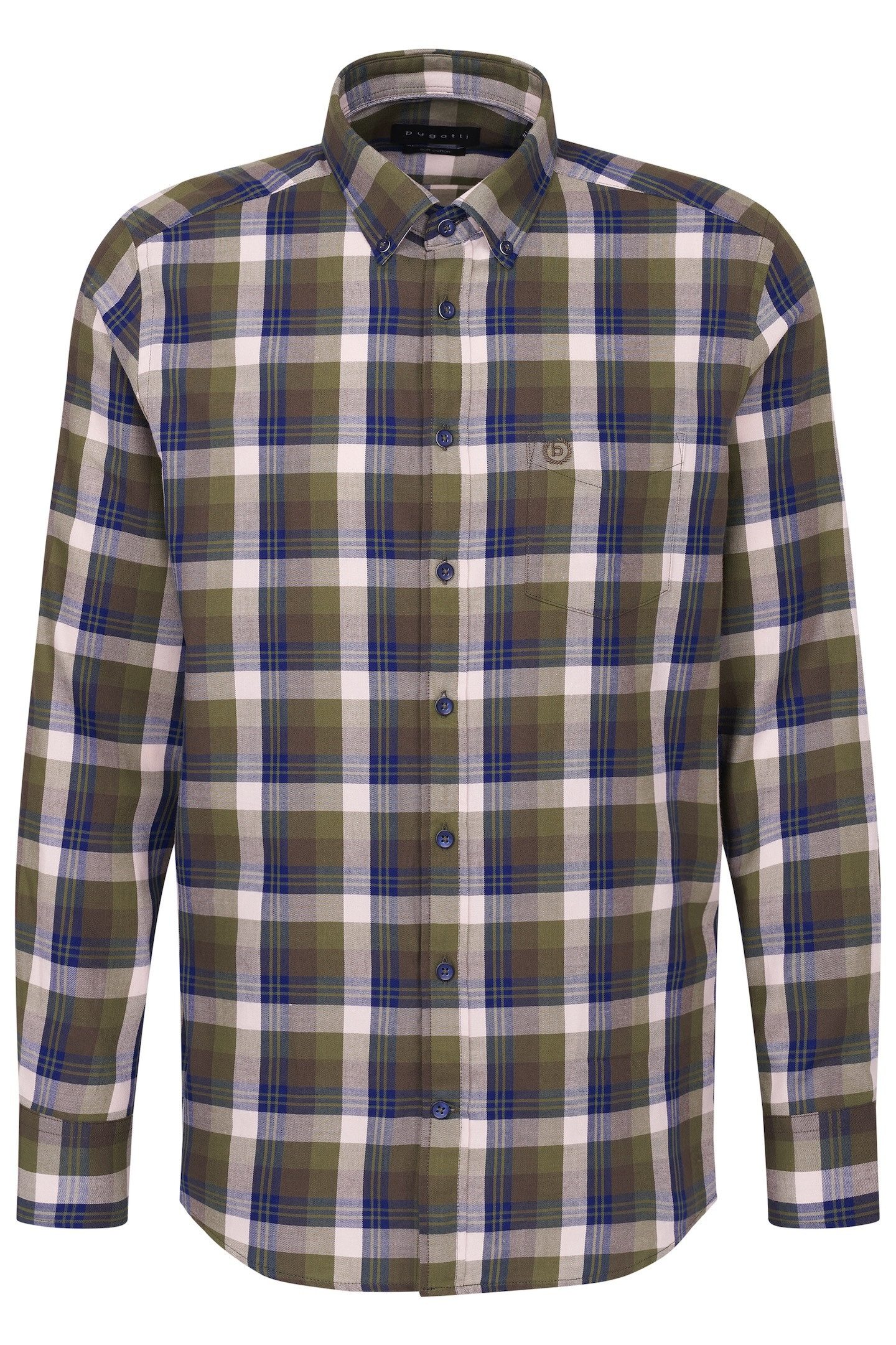 Bugatti Overhemd met lange mouwen met button-down