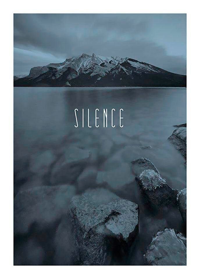 Komar XXL poster Worls Lake Silence Steel