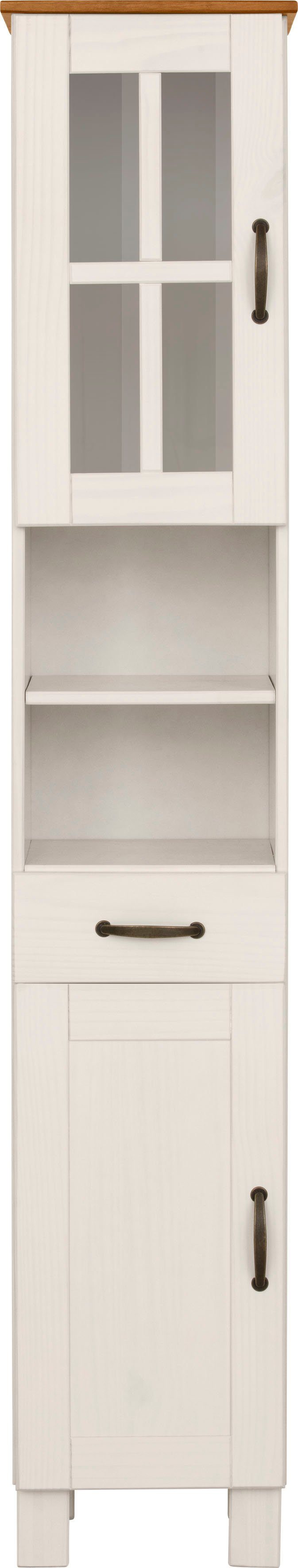 Home affaire Hoge kast Rodby Massief, FSC®-gecertificeerd hout, breedte 33 cm, hoogte 180 cm