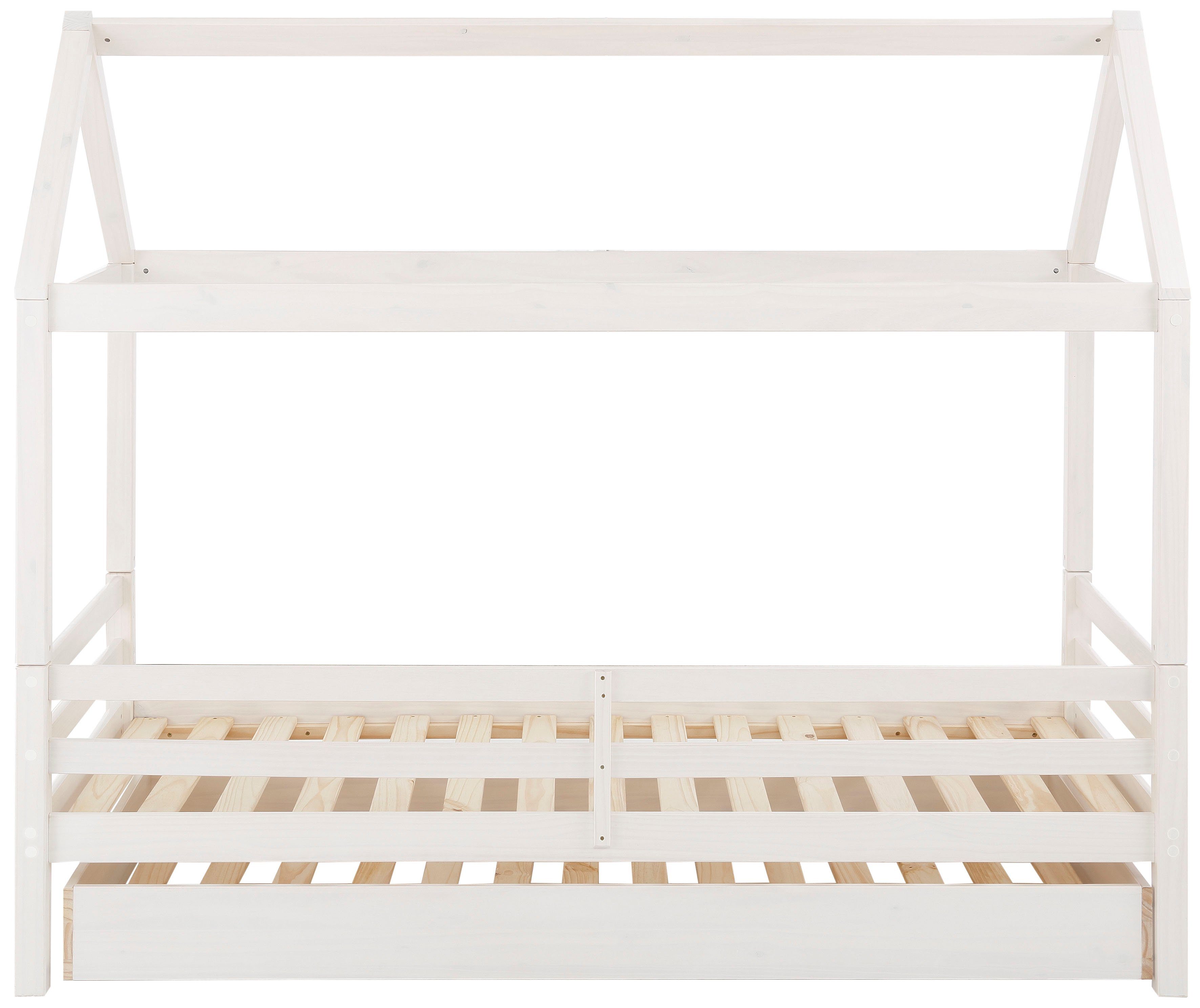 Lüttenhütt Kinderledikant Alpi inclusief bedlade en lattenbodem, ligoppervlak 90x200 cm,