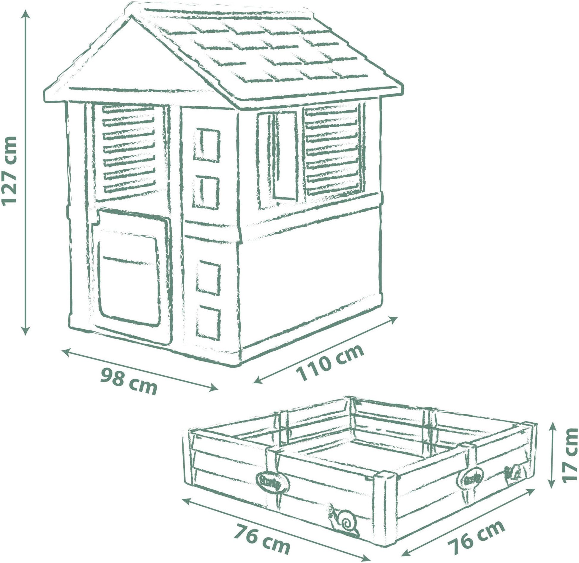 Smoby Speelhuis Smoby Life, Square + zandbak