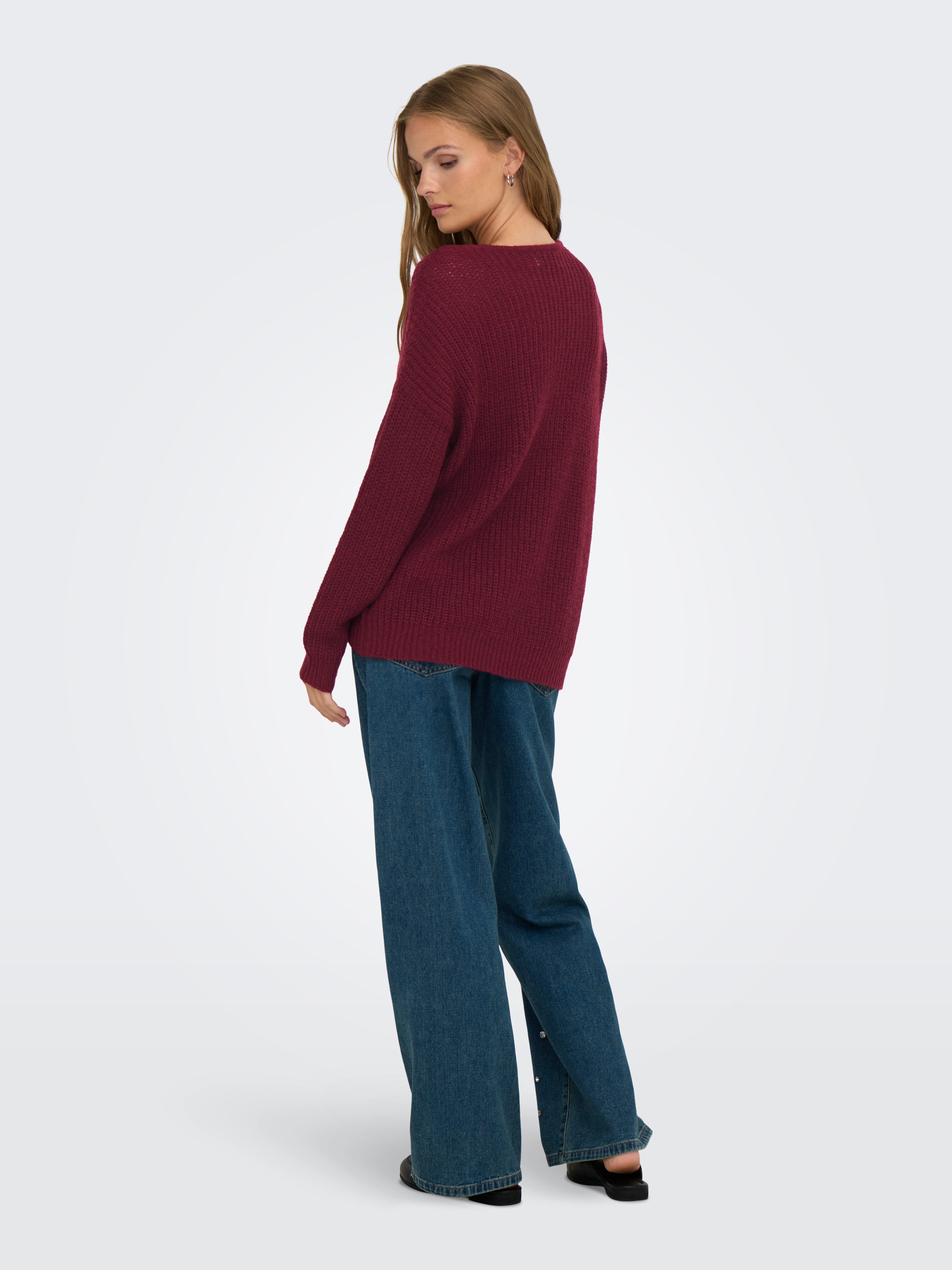 JDY Gebreide trui JDYNEW MEGAN L/S PULLOVER KNT NOOS