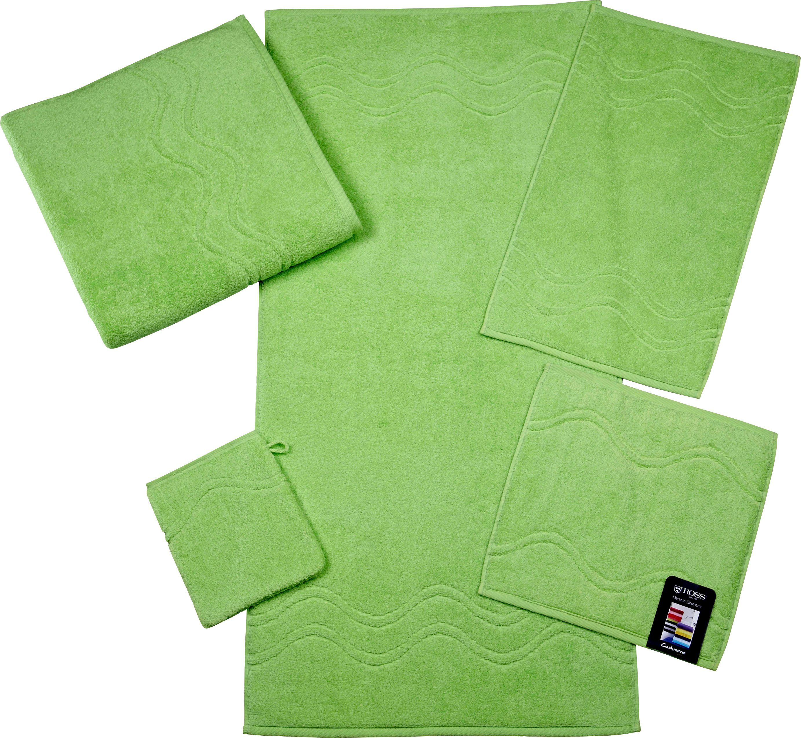 ROSS Douchelaken Cashmere feeling met golven-randdessin (1 stuk)