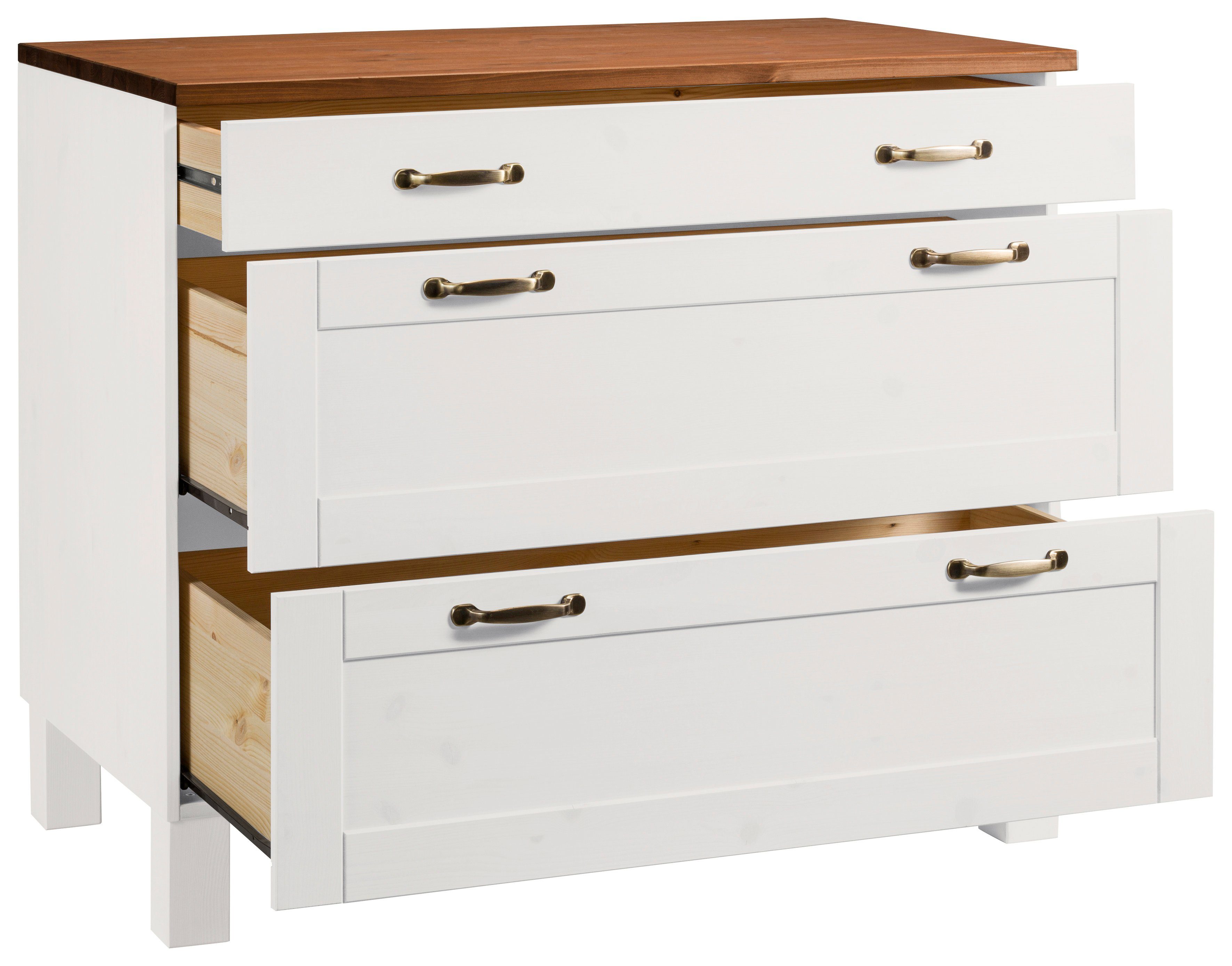 Home affaire Onderkast Alby Breedte 100 cm, 3 laden