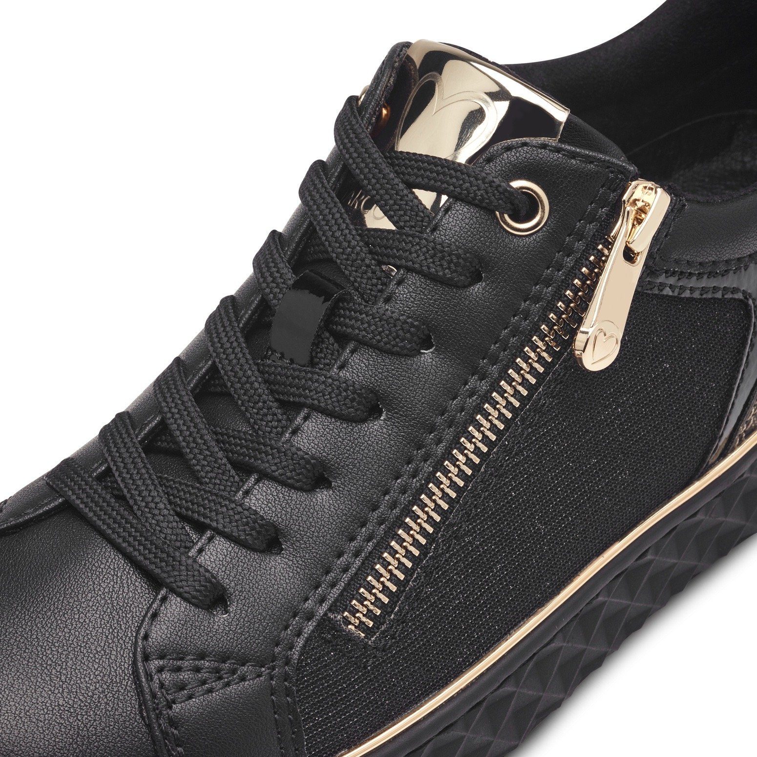 Marco Tozzi Plateausneakers Line , vrijetijdsschoen, lage schoen, veterschoen met zijrits