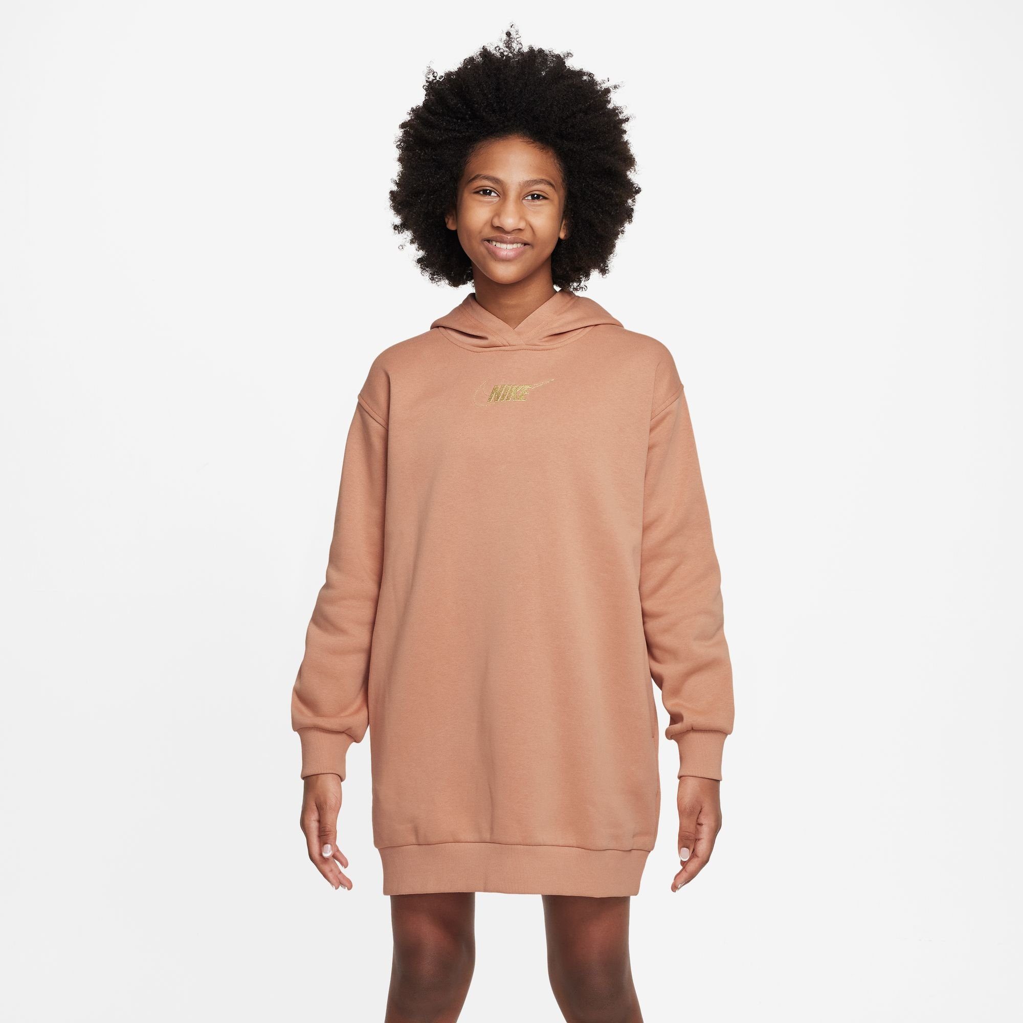 Nike Sportswear Jerseyjurk CLUB FLEECE GIRLS' HOODIE DRESS