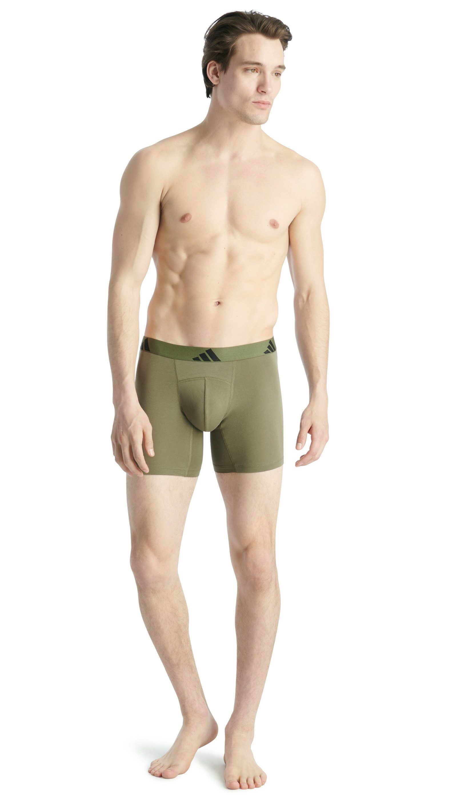 adidas Sportswear Boxershort Active Flex Cotton Geperforeerde mesh rugpartij en kruis (Set van 2)