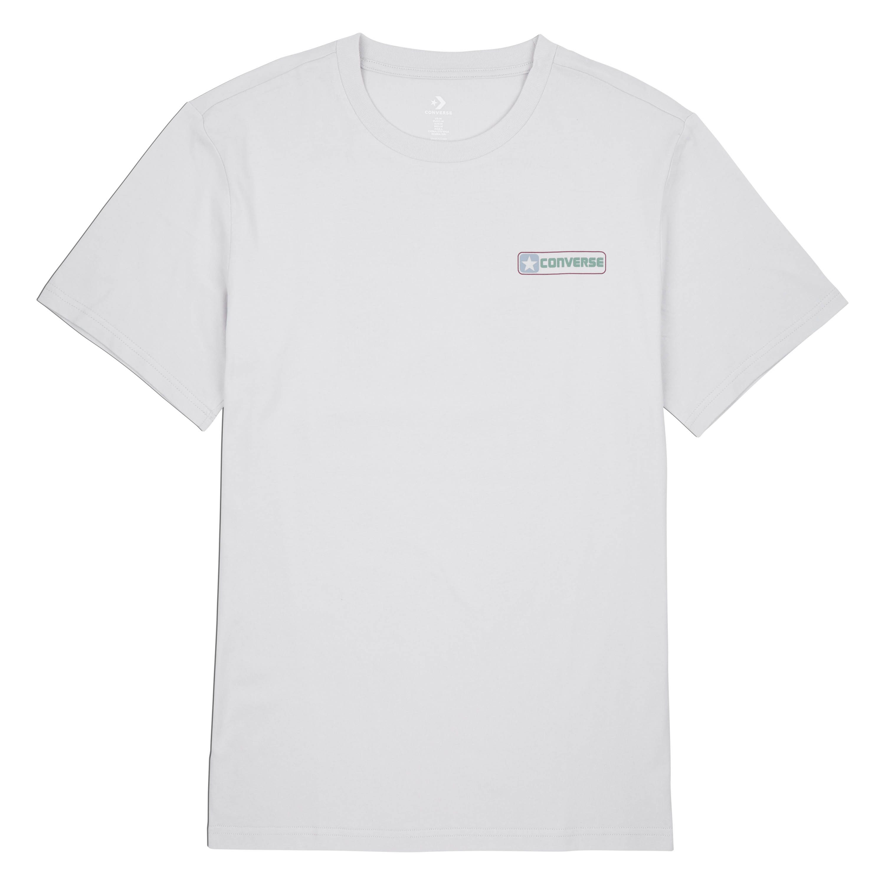 Converse T-shirt MEN'S CONVERSE LOGO T-SHIRT (1-delig) heren t-shirts maat XS grijs