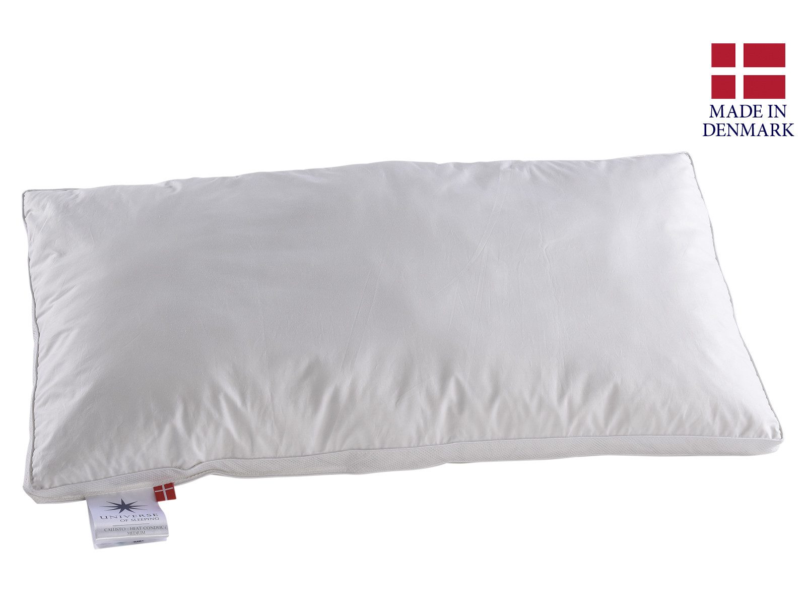 OTTO UNIVERSE OF SLEEPING Synthetisch hoofdkussen Callisto, luchtdoorlatend kussen, 3-kamer, Medium Hoofdkussen 40x80 cm, duurzaam veerkrachtig &
