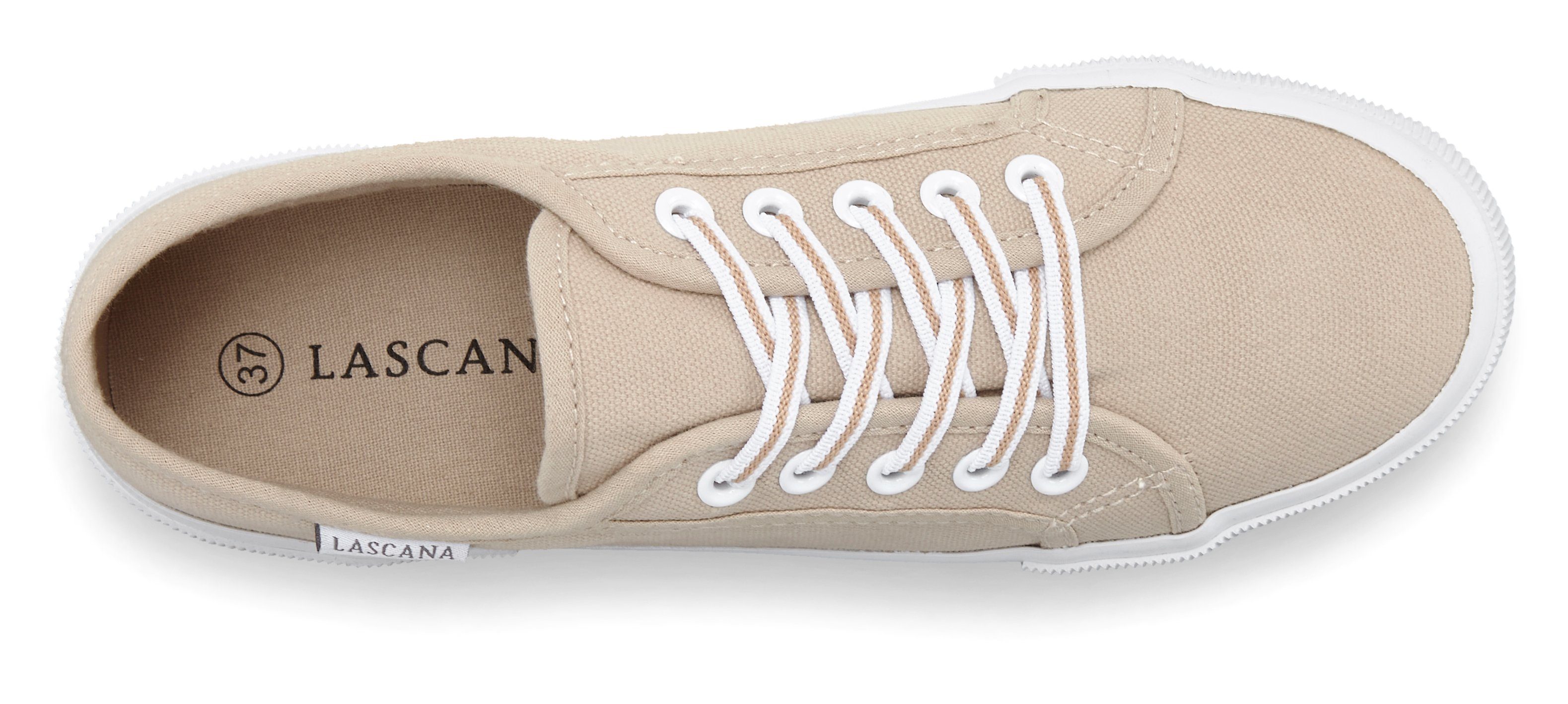 Lascana Sneakers Sneaker, veterschoen, vrijetijdsschoen Slip-on sneaker, veterschoen, vrijetijdsschoen
