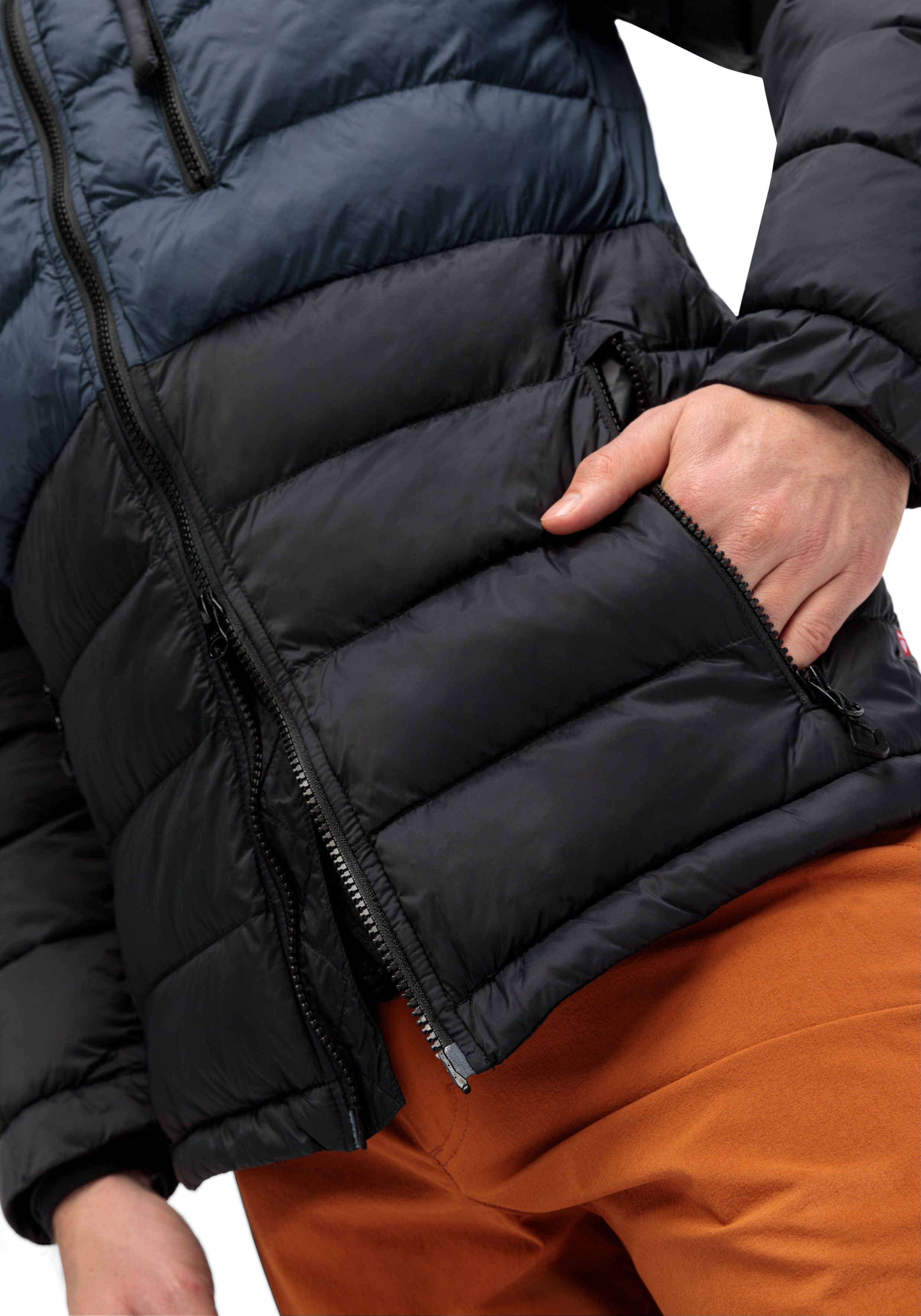 Maier Sports Functioneel jack Lomnica M Heren outdoorjack, Primaloft-jack met ritszakken en capuchon