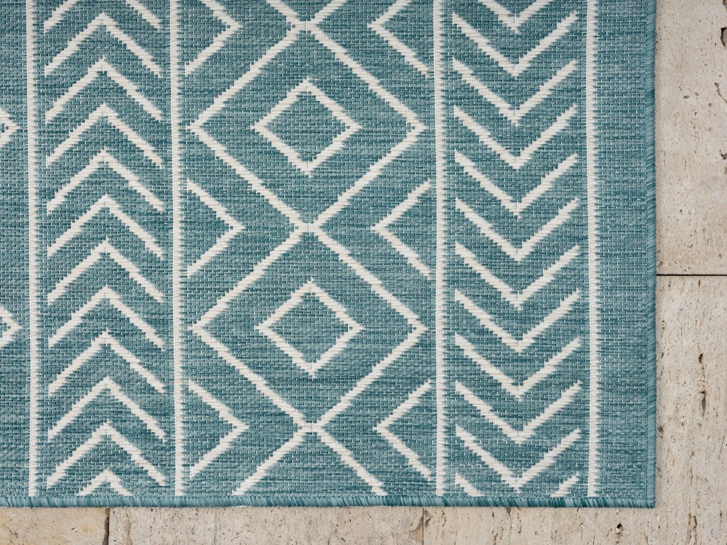 Myflair Möbel & Accessoires Vloerkleed Liva voorraadopruiming Omkeerbaar tapijt, ruitenmotief, geschikt voor buiten, balkon, terras