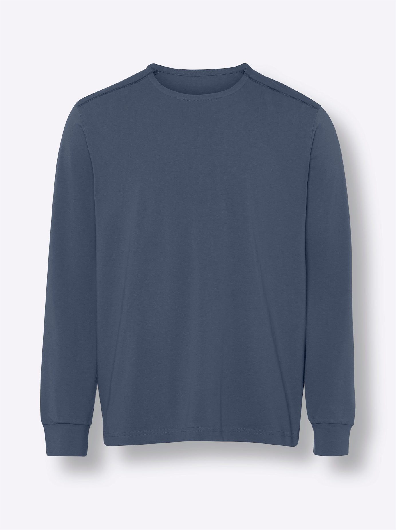 Classic Shirt met ronde hals Shirt met lange mouwen (1-delig)