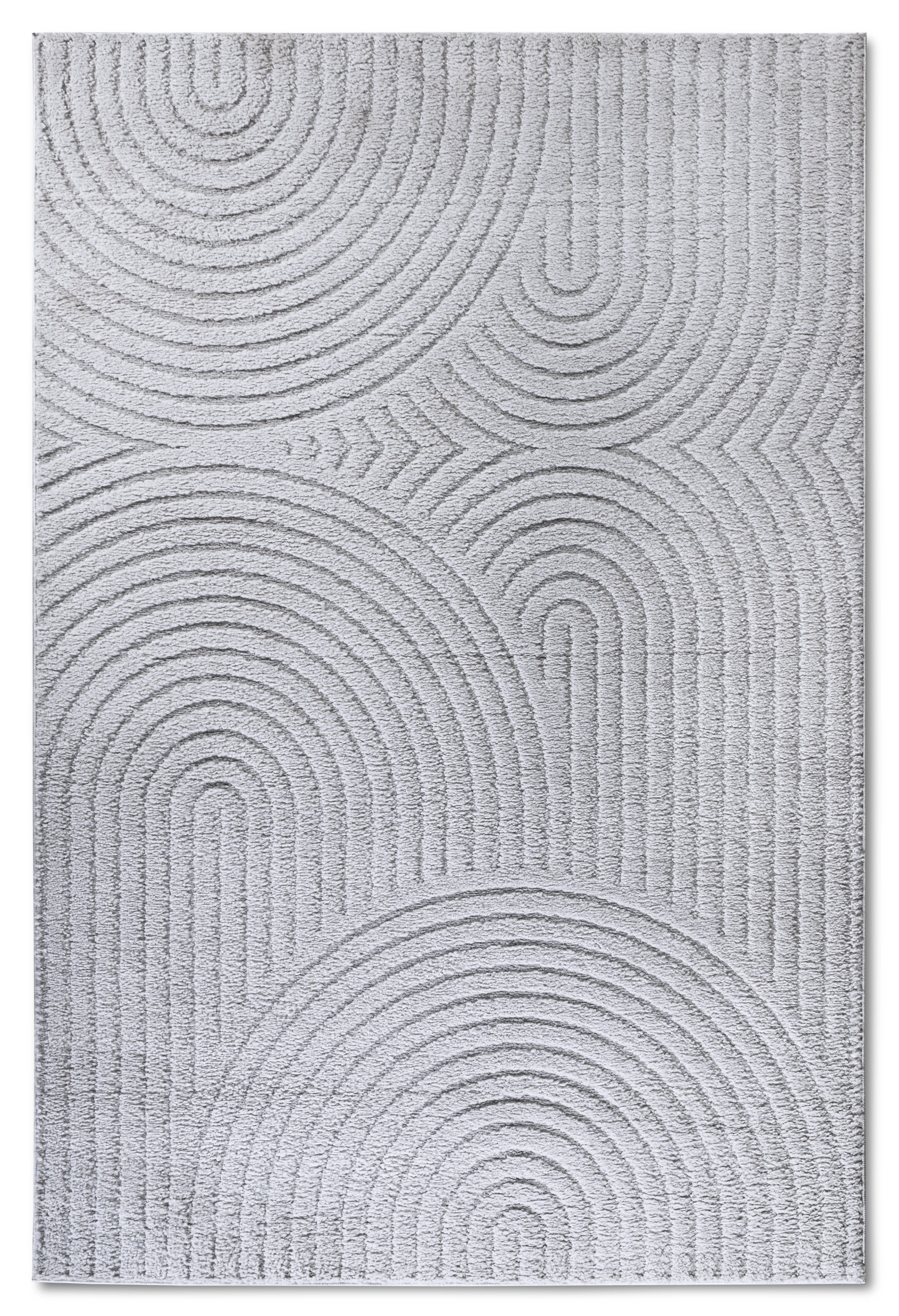 ELLE DECORATION Design-vloerkleed Cosy Panglao, ook als rond tapijt verkrijgbaar uni laagpolig, hoog-laag structuur, modern, scandi, boho, woonkamer