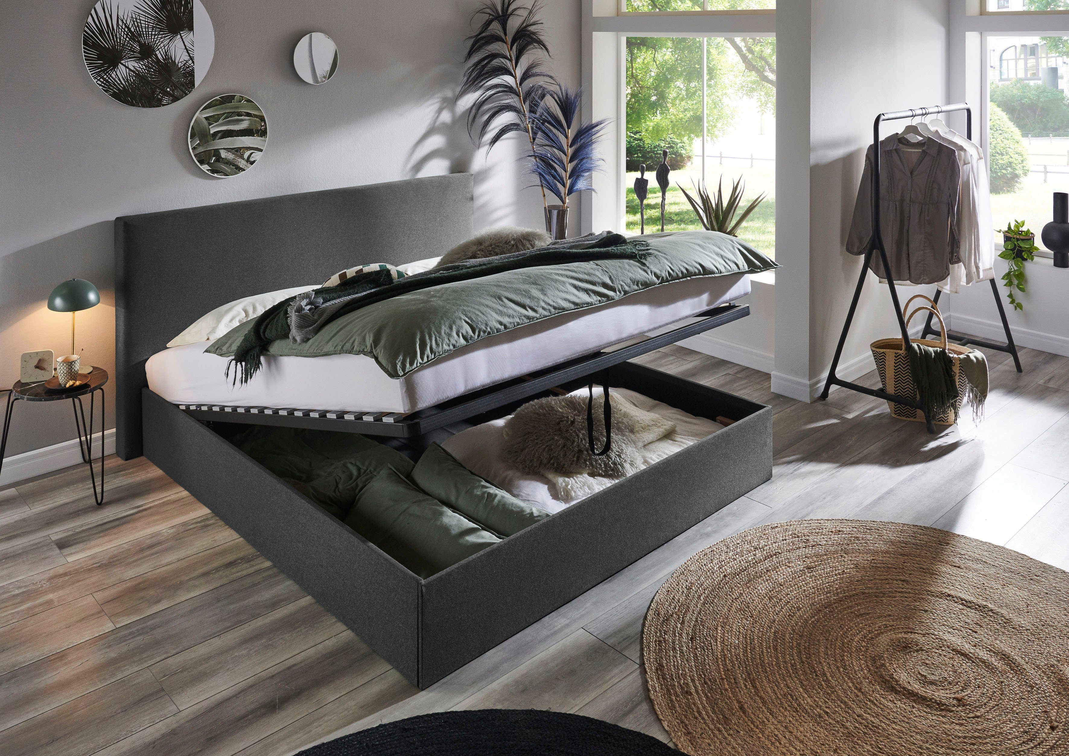 ATLANTIC home collection Bedframe Melody met bedkist en lattenbodem