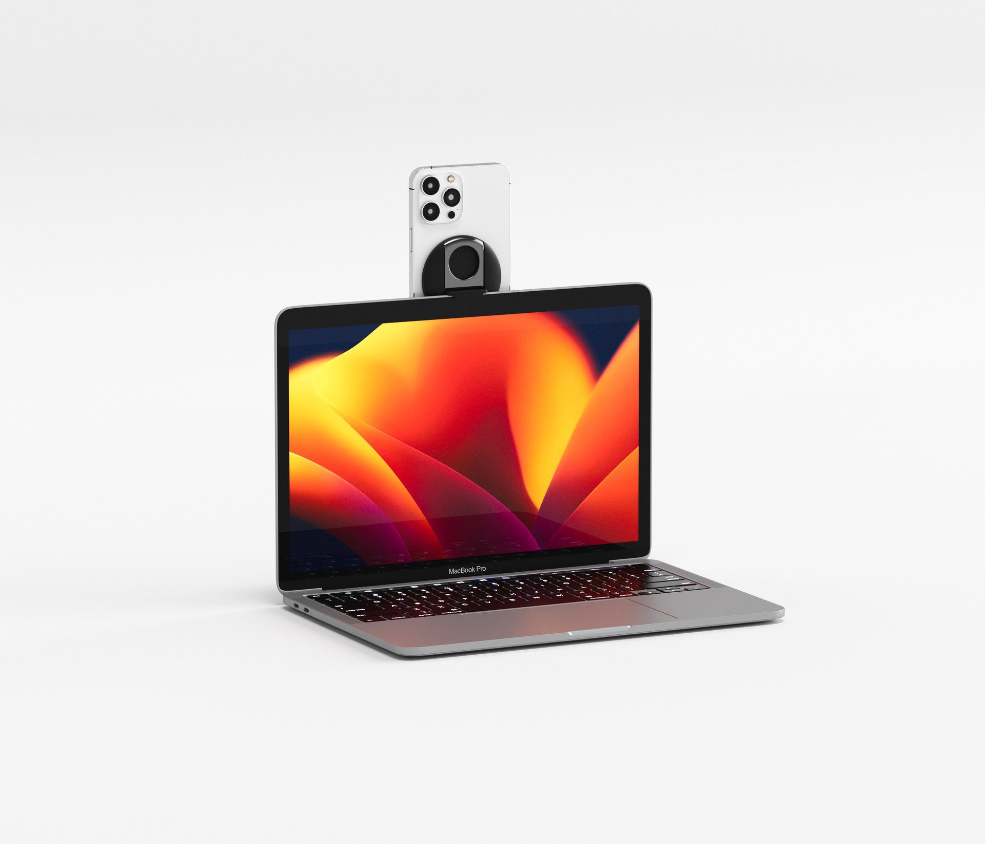Belkin Smartphone-houder iPhone houder met MagSafe voor MacBooks ook als ringgreep of standaard te gebruiken
