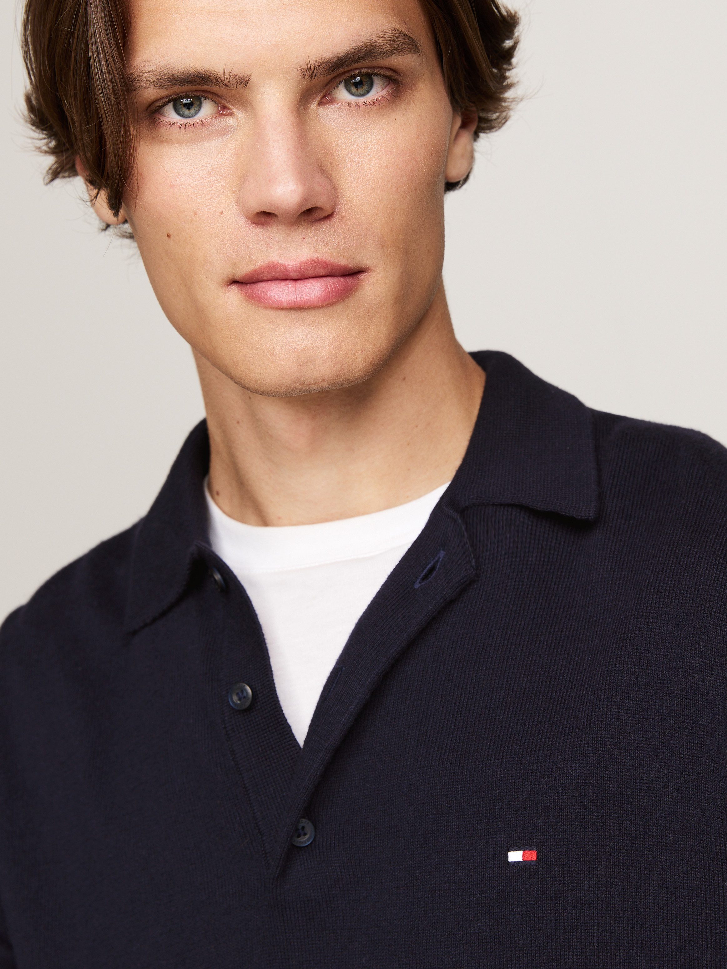 Tommy Hilfiger Trui met polokraag PIMA ORG CTN CASHMERE LS POLO
