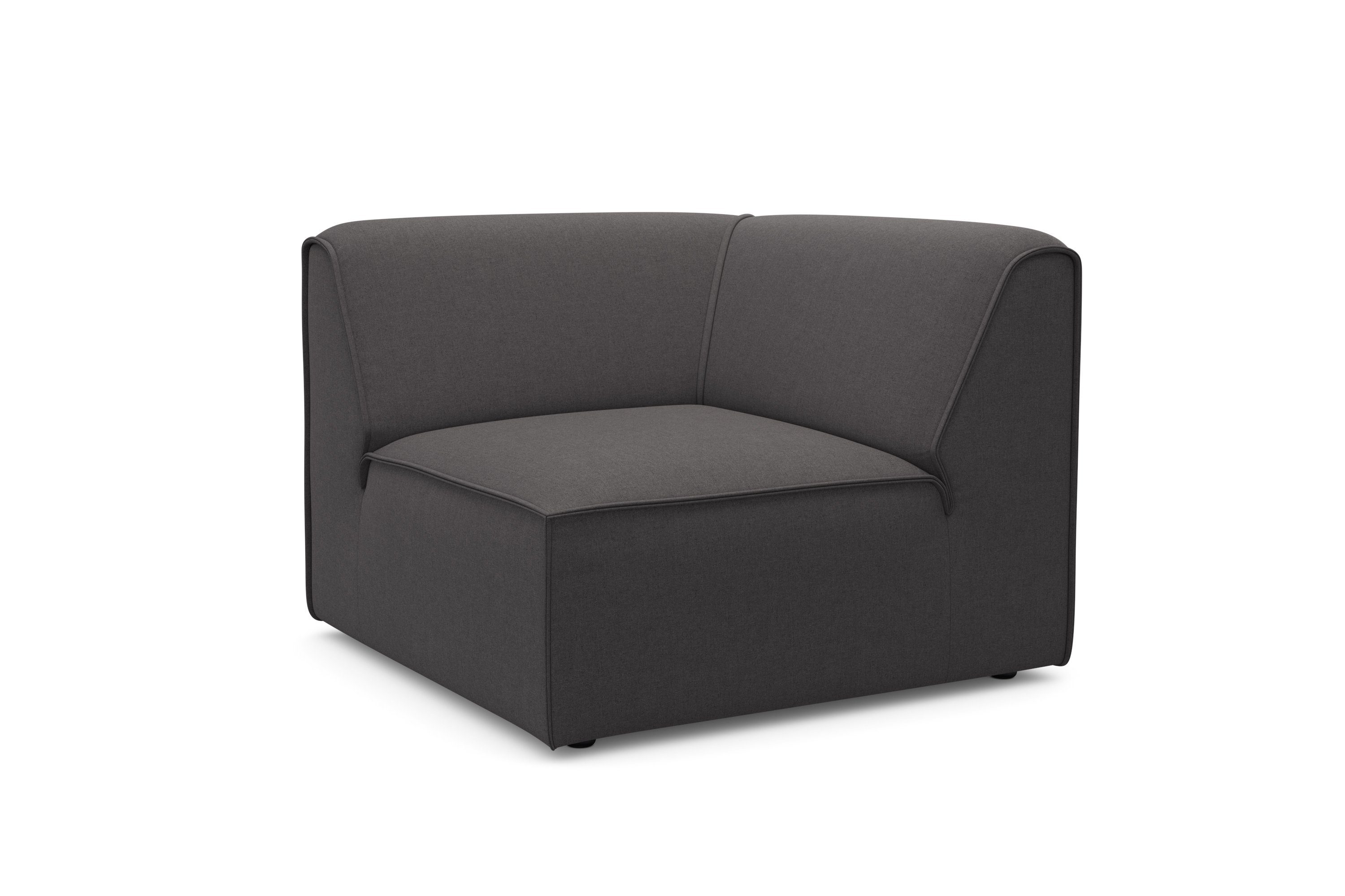 RAUM.ID Bank-hoekelement Merid, sofa-element, afmetingen B/D/H: 97/97/46 cm als module of apart te gebruiken, voor individuele samenstelling
