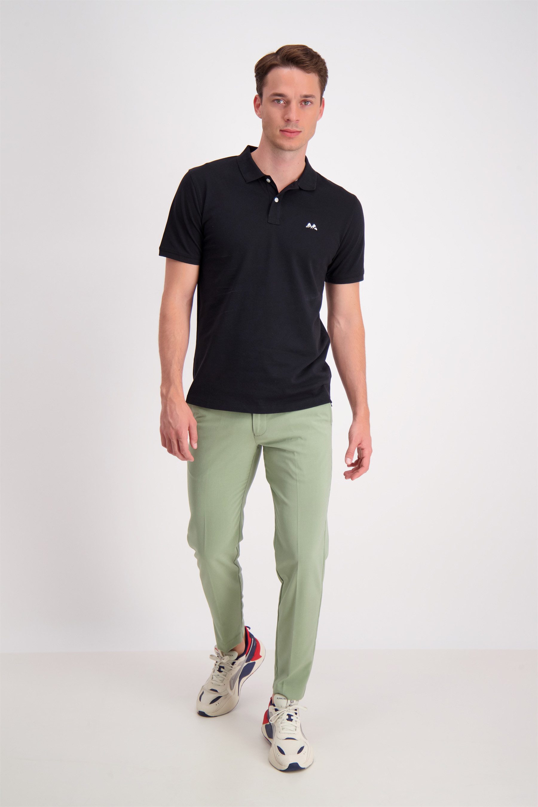 LINDBERGH Poloshirt met geborduurd logo