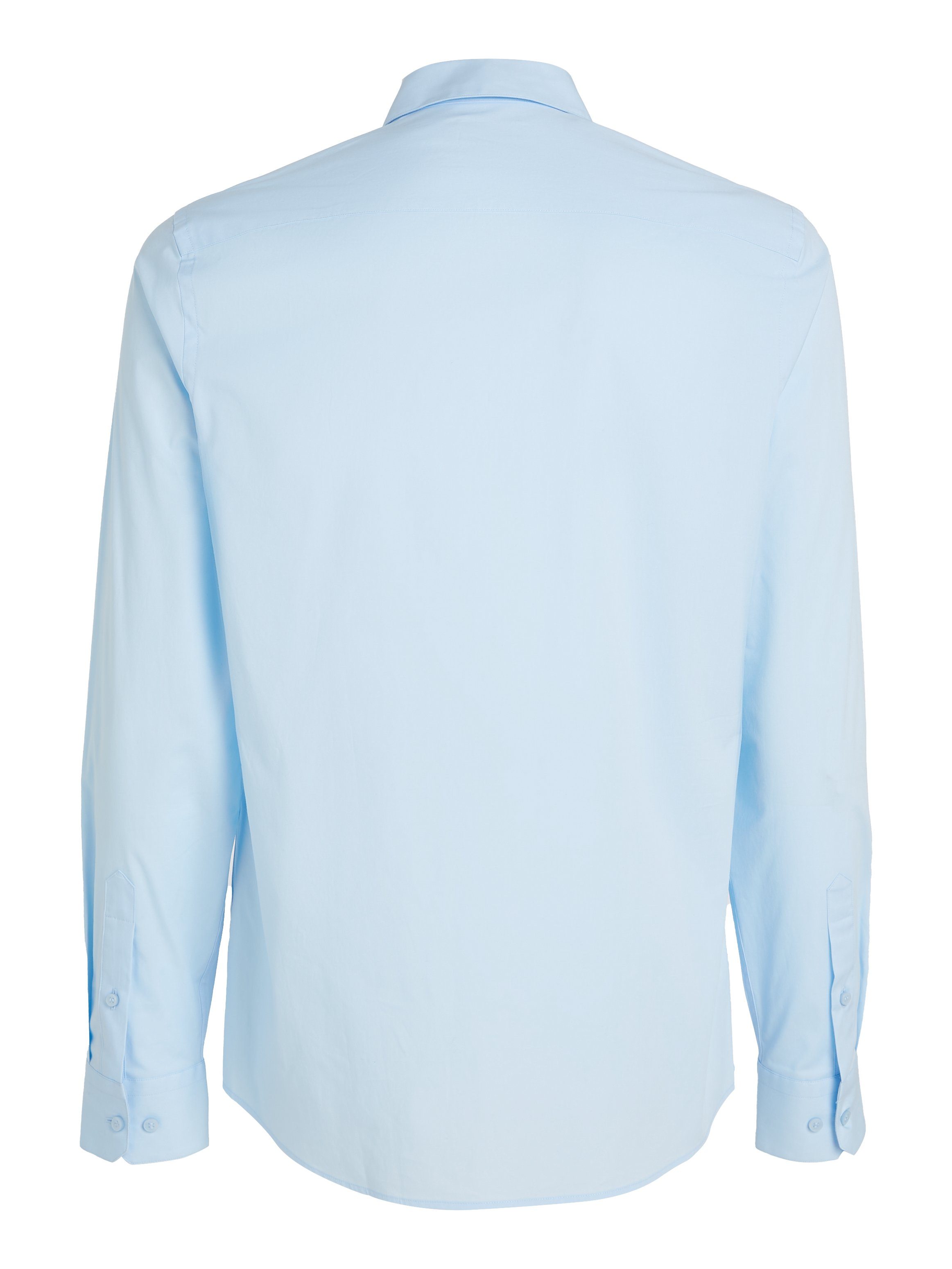 Calvin Klein Businessoverhemd STRETCH POPLIN SLIM SHIRT met calvin klein-logo op de borst