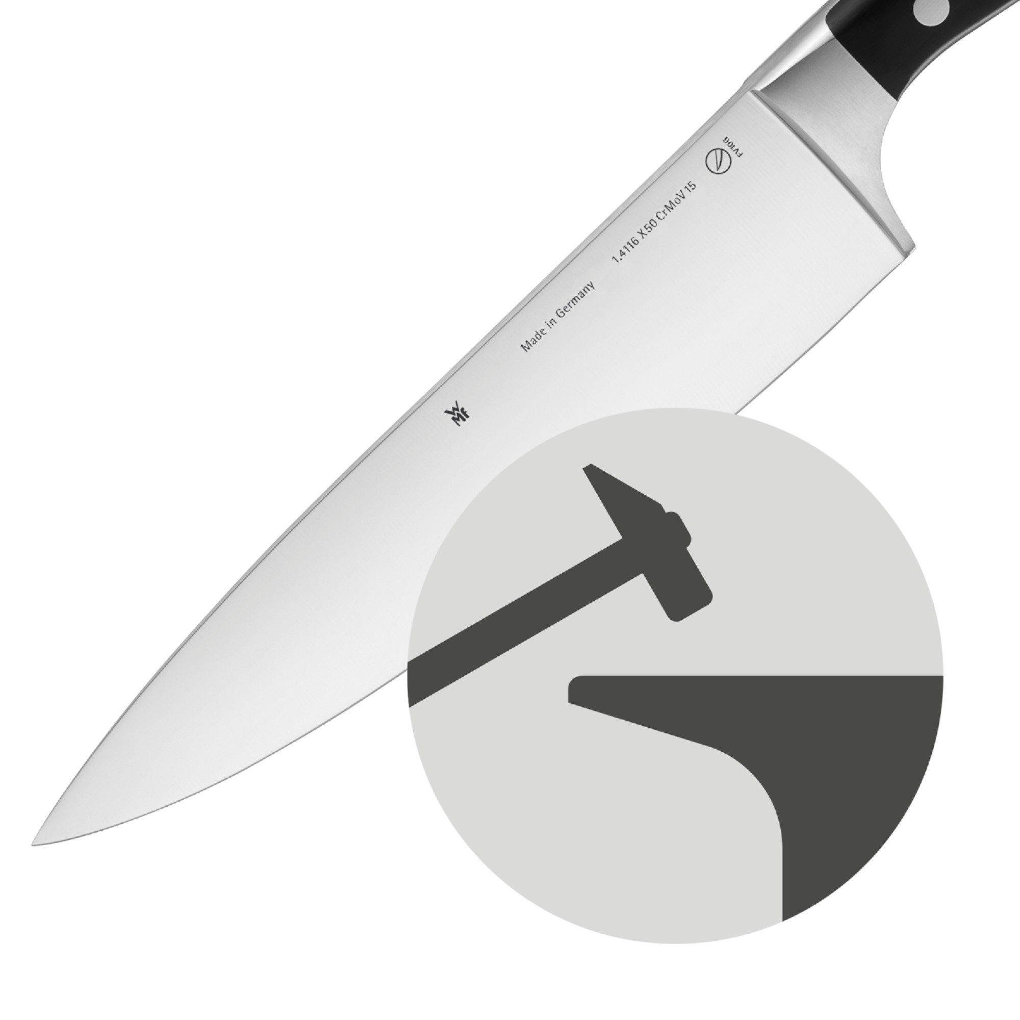 WMF Messenblok Spitzenklasse Plus Asia messen set, Made in Germany (set, 6-delig)