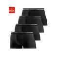 authentic underwear boxershort zwarte weefband met logo-opschrift (set, 4 stuks) zwart